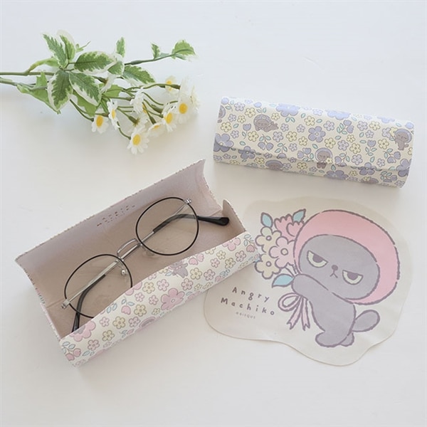スリムメガネケース アングリーマチコフラワー Angry Machiko Flower