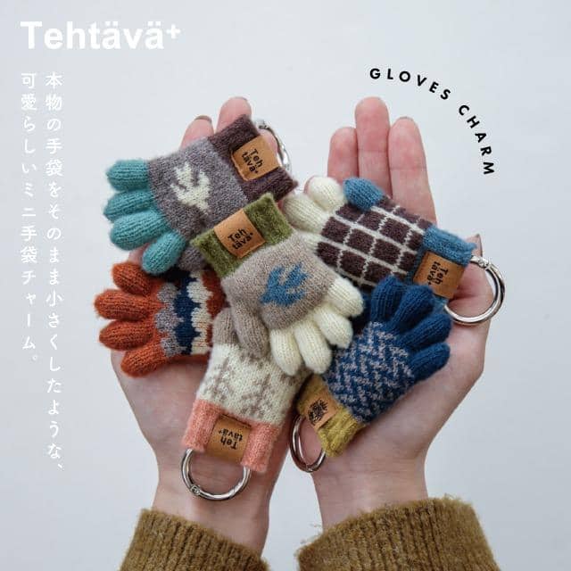 キーチャーム Tehtava+ テスタバ チェック レッド