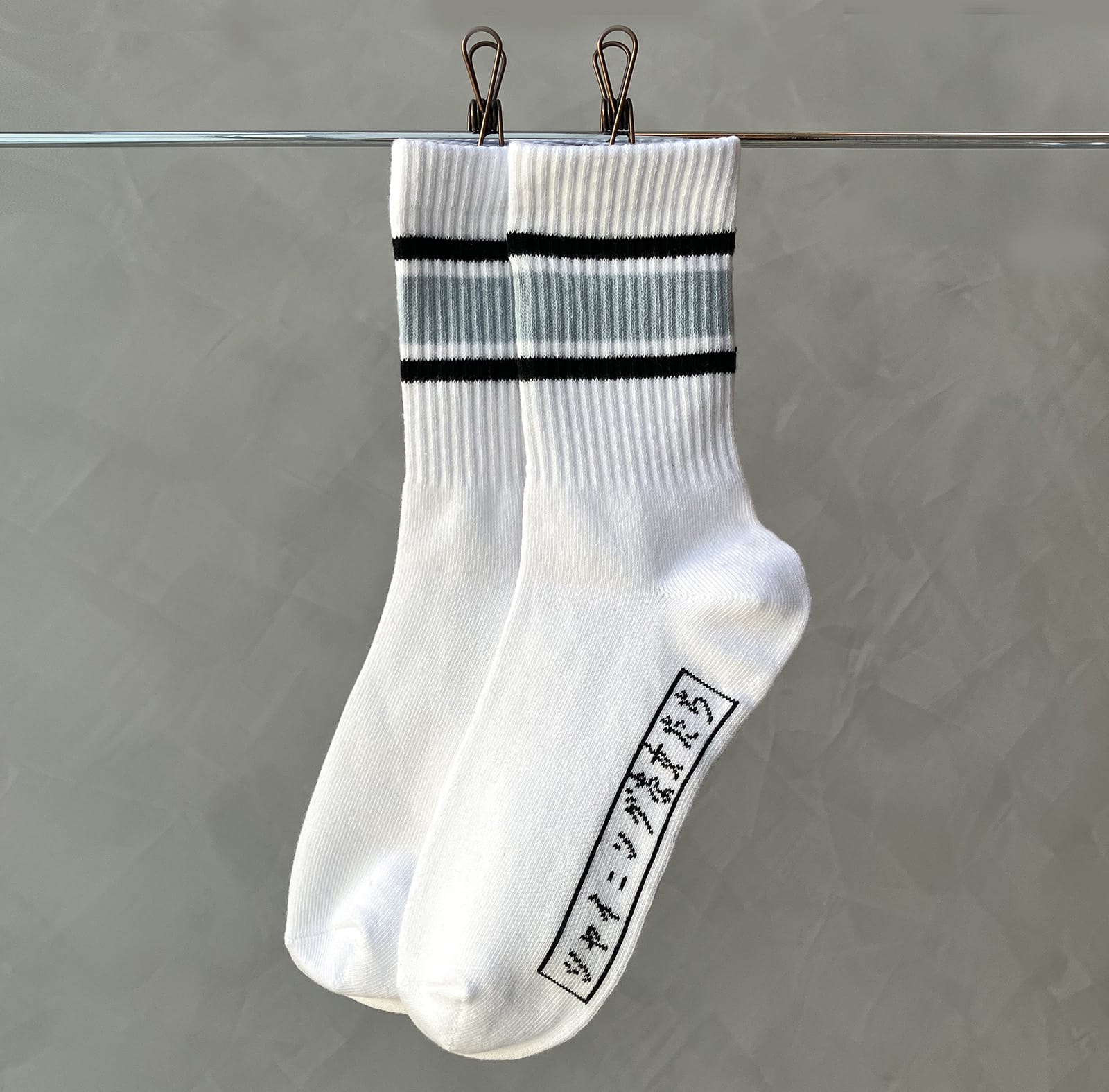 シャイニング・クルーソックス［靴下］ホワイト