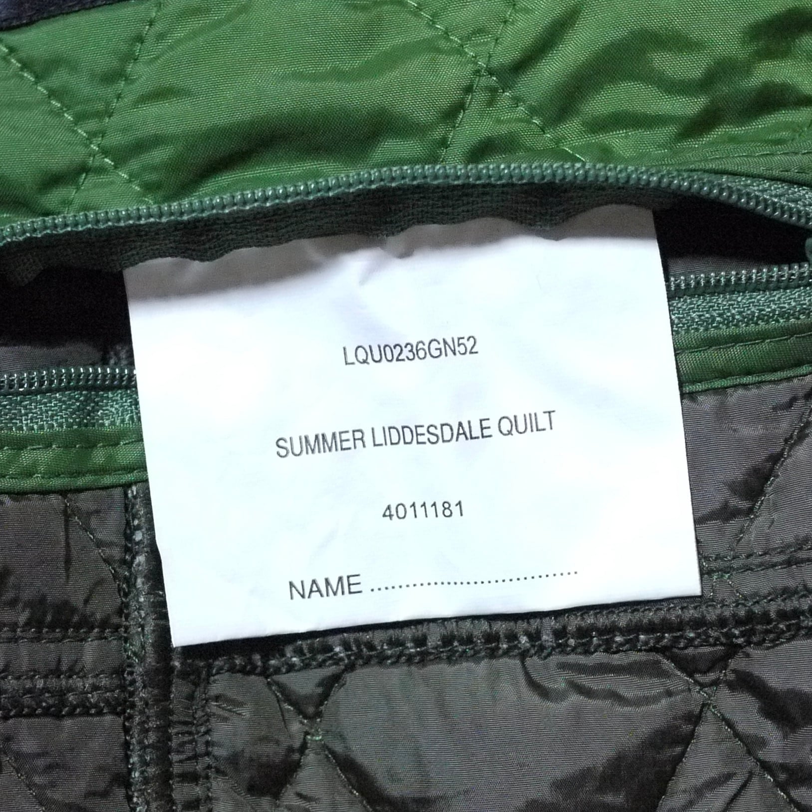 Barbour Quilting jacket Size18