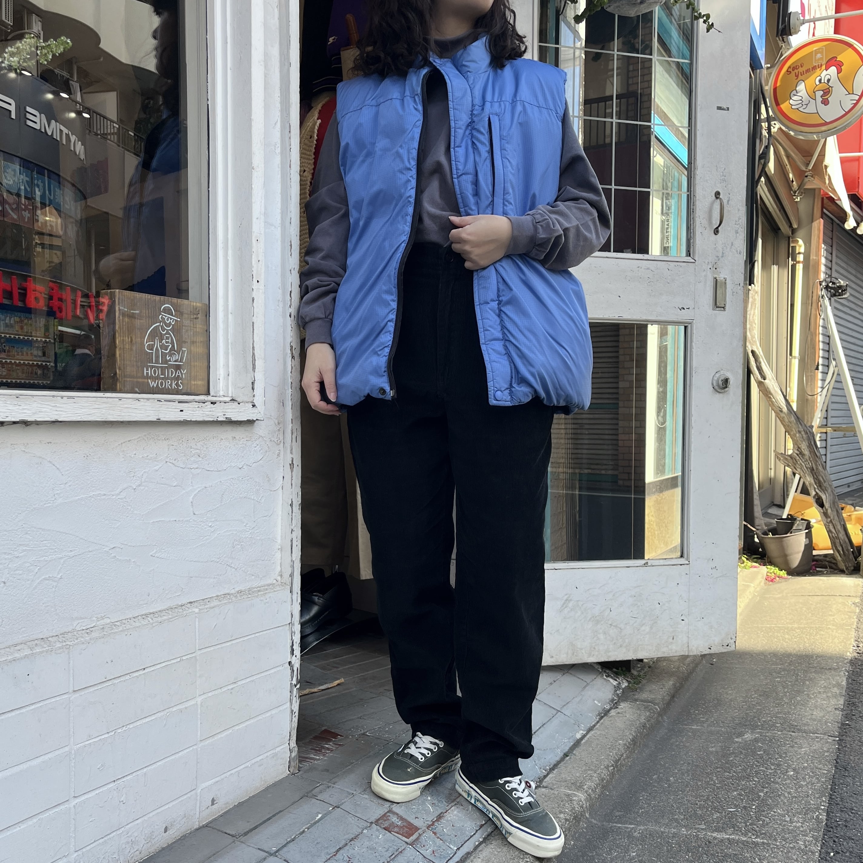 LANDS' END 1990's Reversible Down vest SizeM