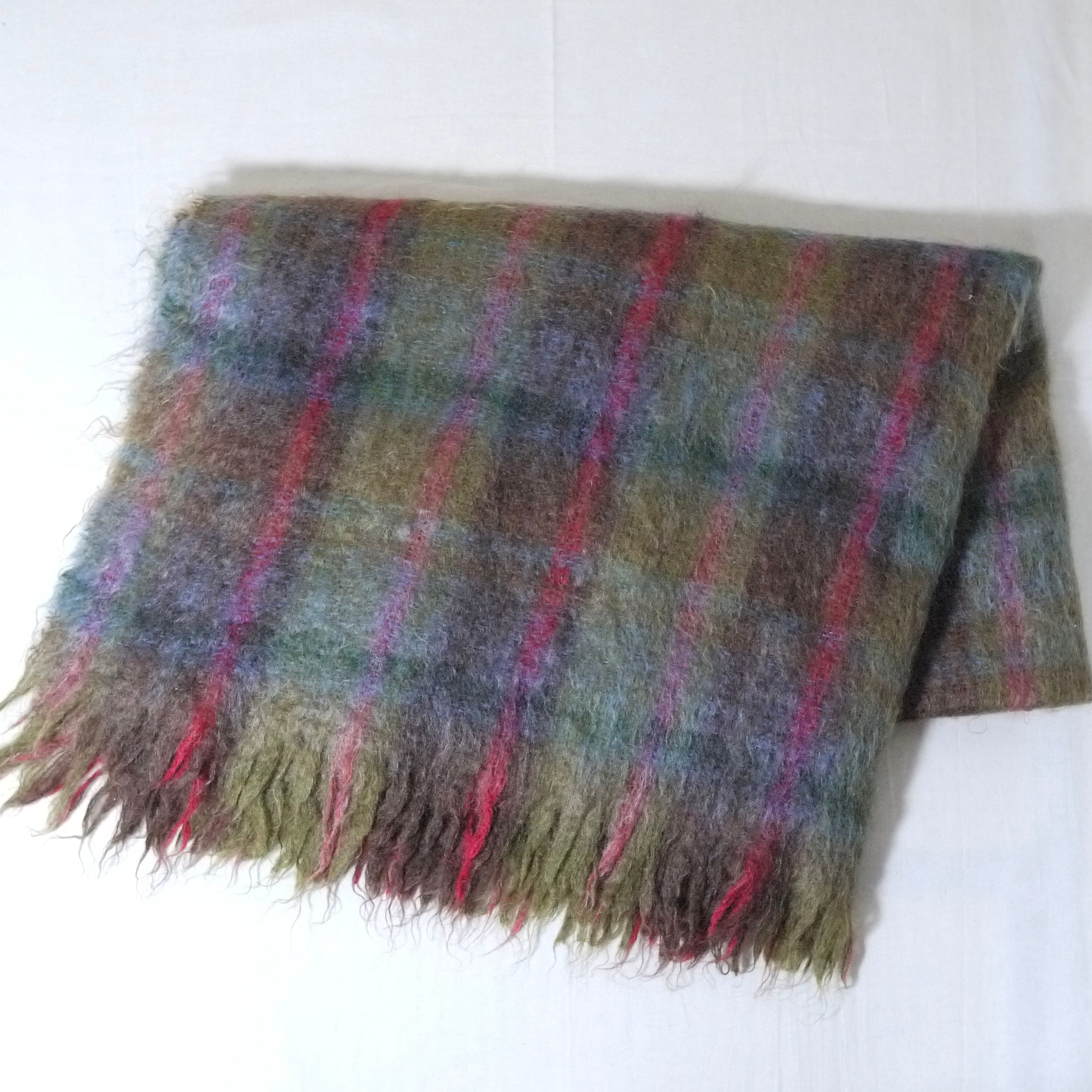 Vintage mohair store blanket