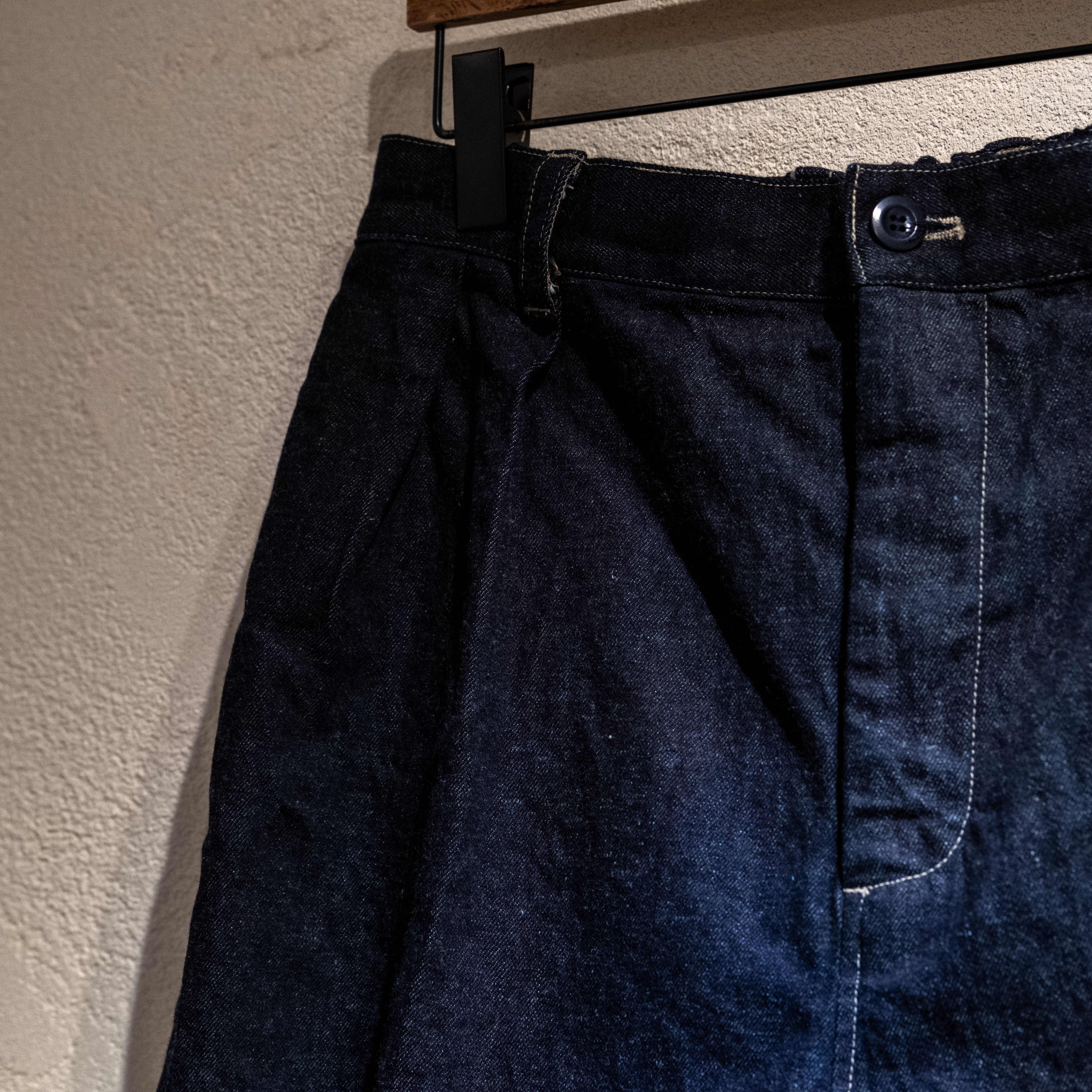 UpcycleLino】BASIC デニム イージーショーツ(1 INDIGO)｜ nest