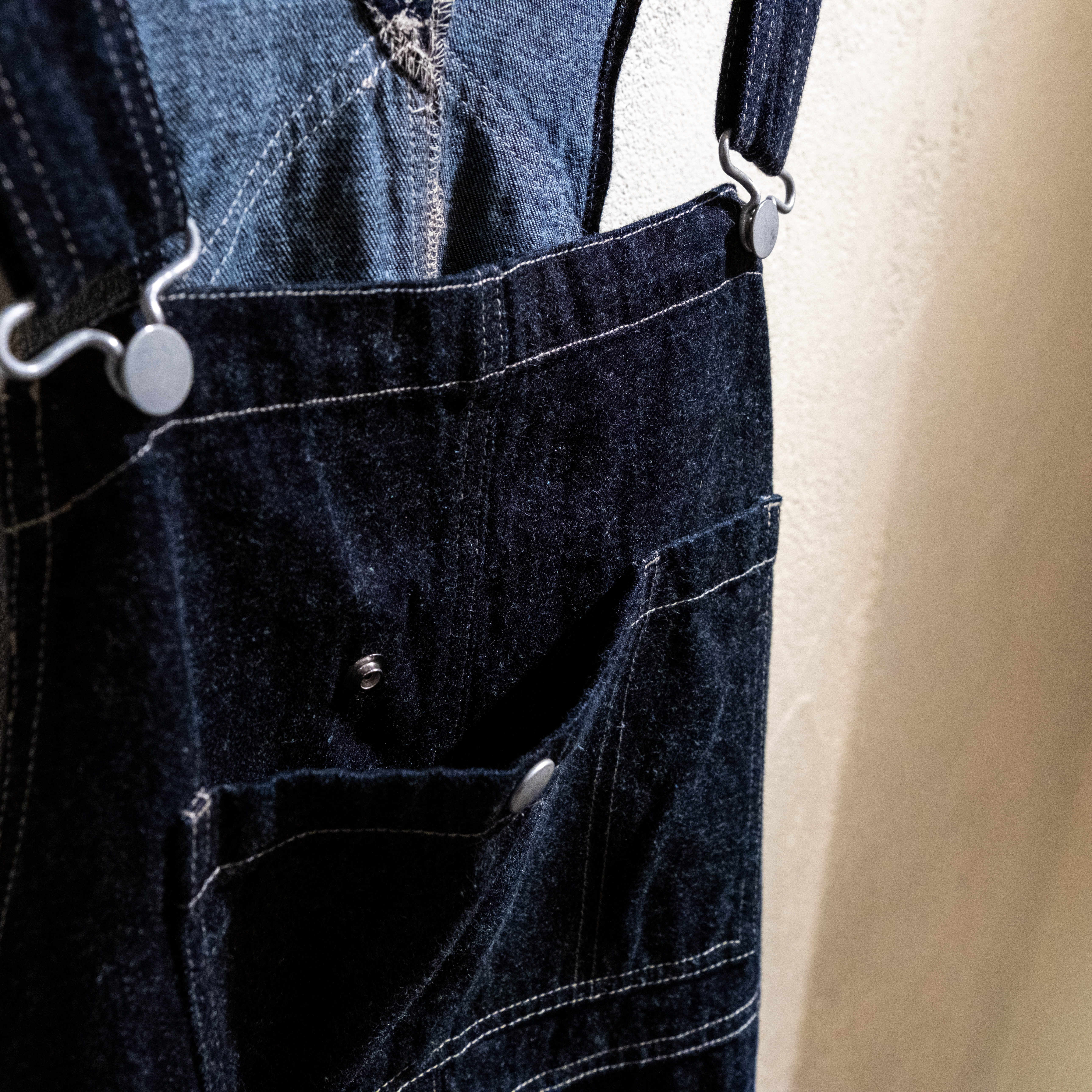 【UpcycleLino】BASIC デニムオーバーオール INDIGO 1