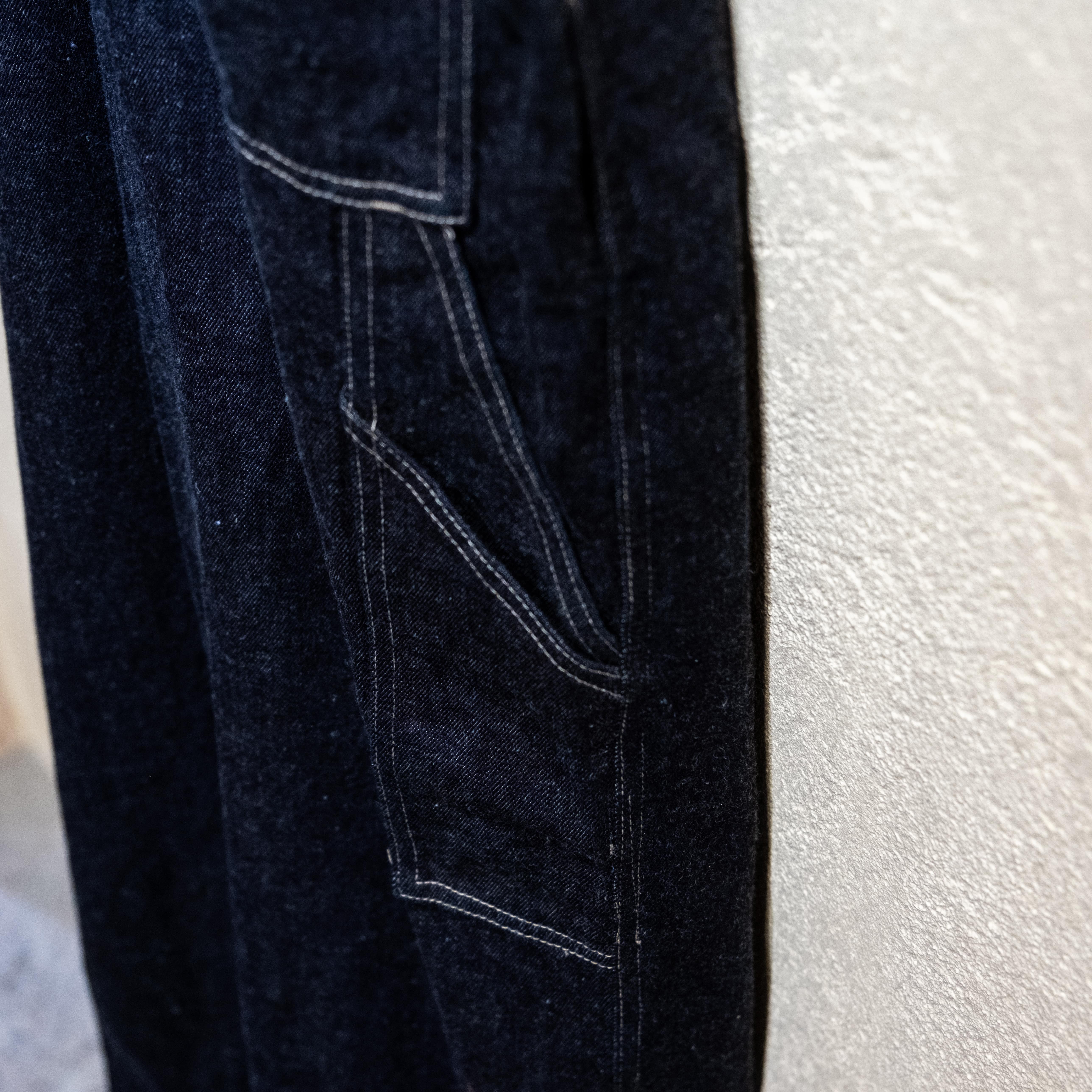 【UpcycleLino】BASIC デニムオーバーオール INDIGO 1