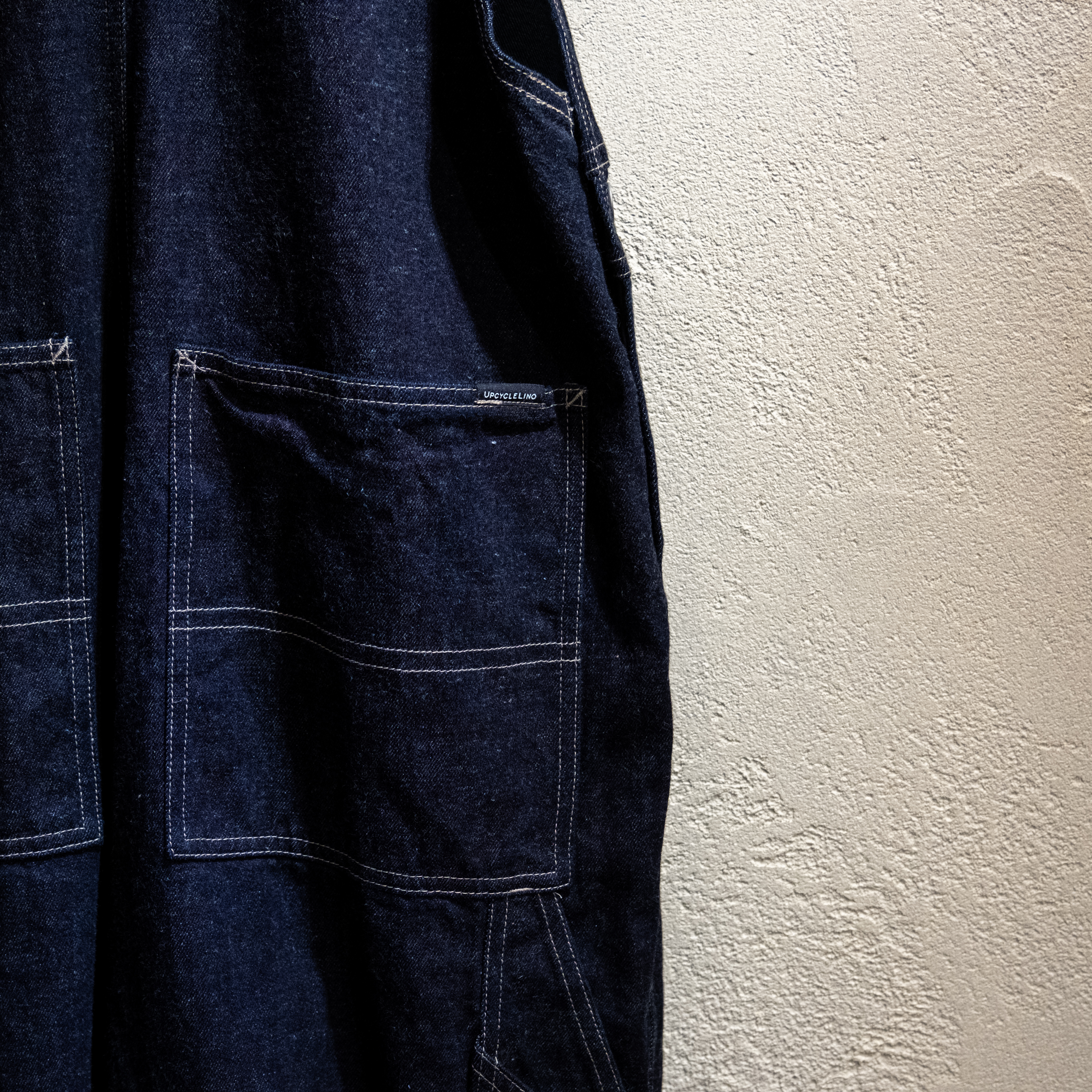 【UpcycleLino】BASIC デニムオーバーオール INDIGO 1