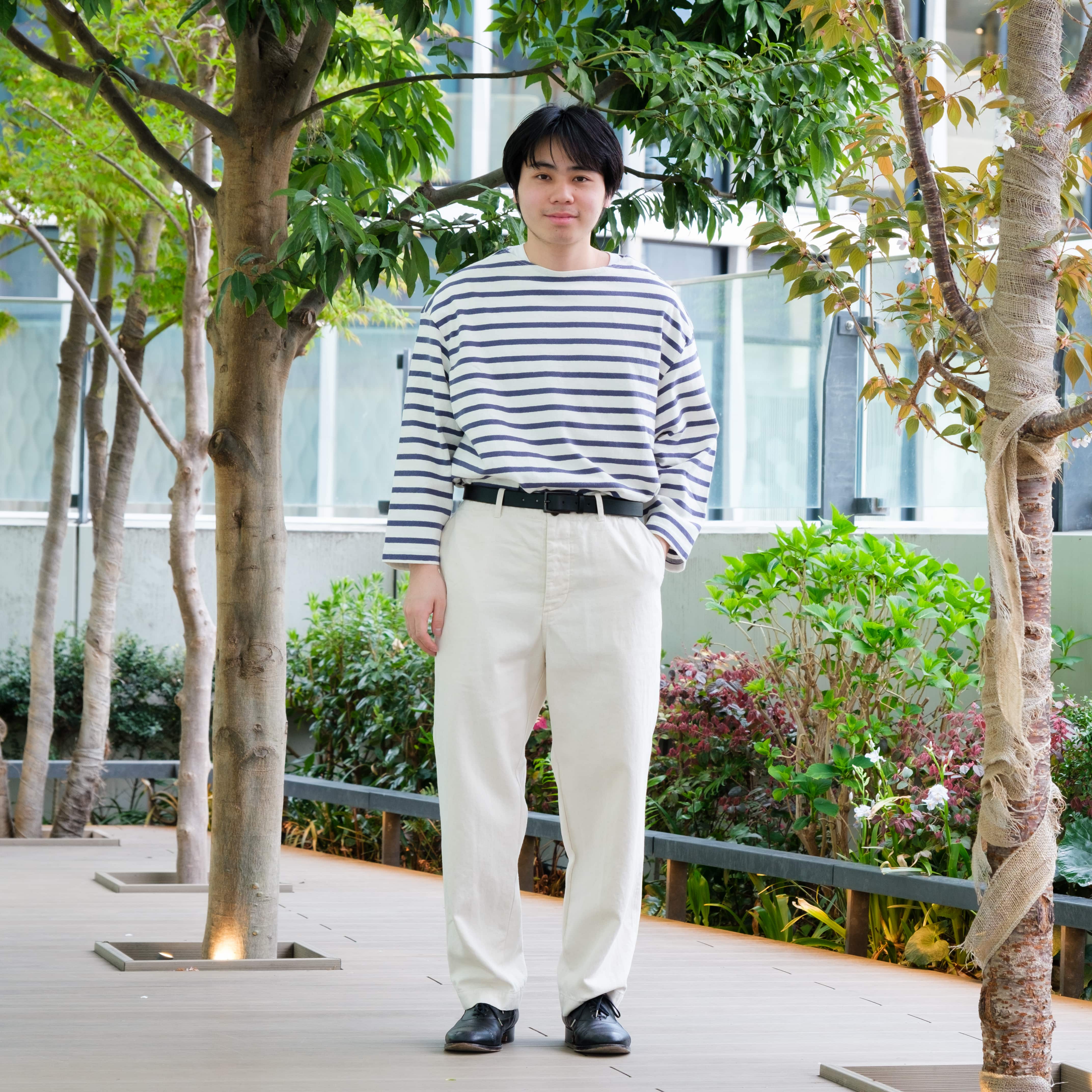 UpcycleLino】BASIC チノ ルーズテーパードパンツ(1 NATURAL