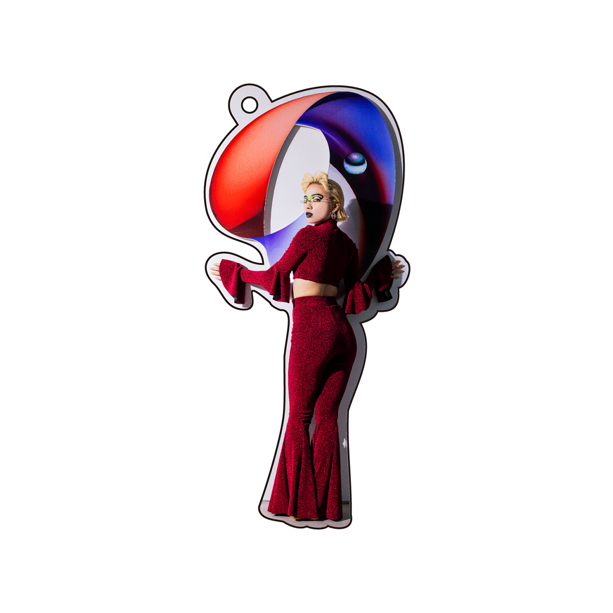 【海老坐禅展】レンチキュラーキーホルダー C