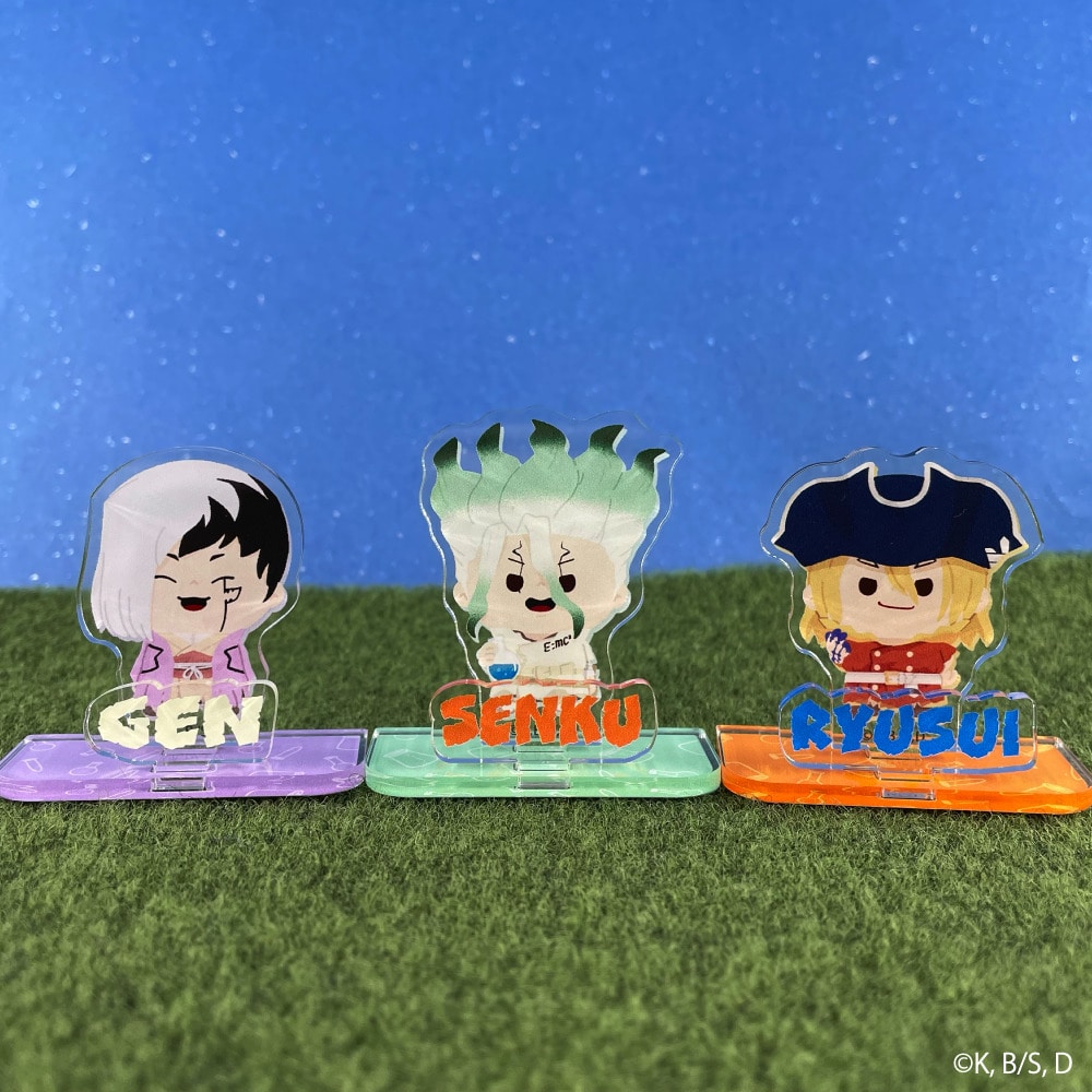 Dr.STONE | ミニアクリルスタンド | 02.あさぎりゲン