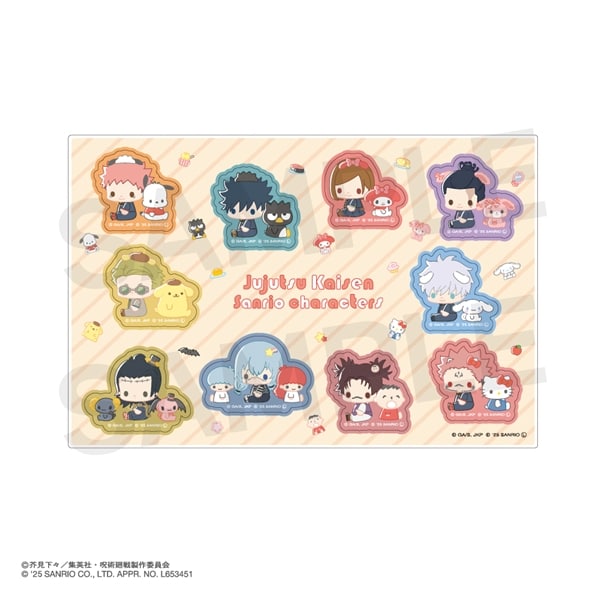 呪術廻戦 × サンリオ キャラクターズ | アクリルステッカー | 01.集合