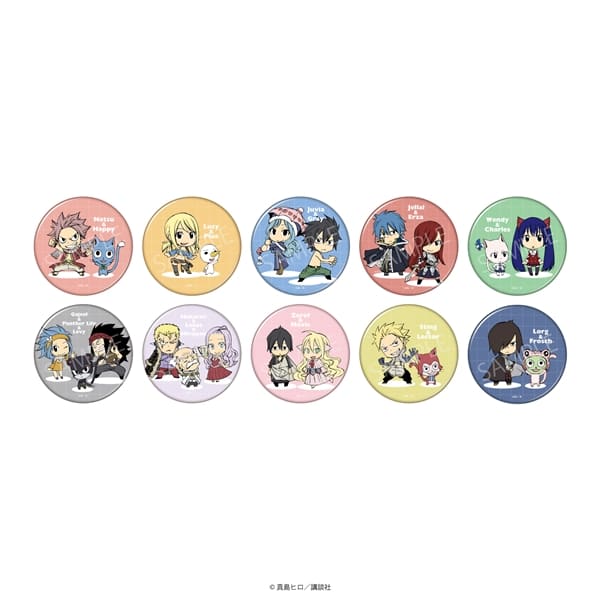 FAIRY TAIL 原作 | トレーディング缶バッジ (全10種) | 単品 (完全ランダム)