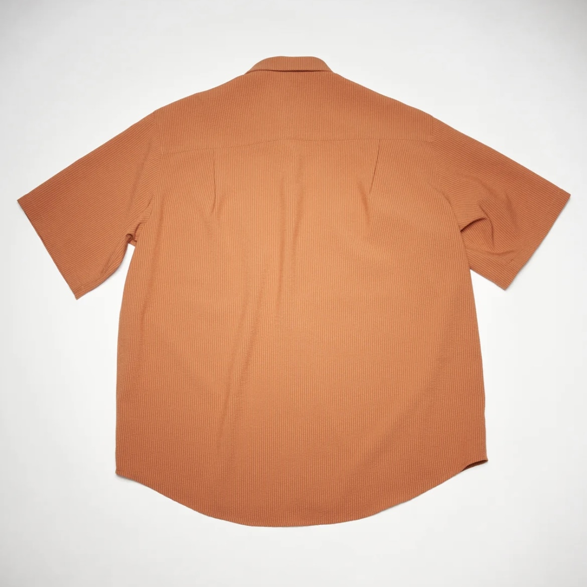 Stockholm Surfboard Club/Seersucker shirt ORANGE M