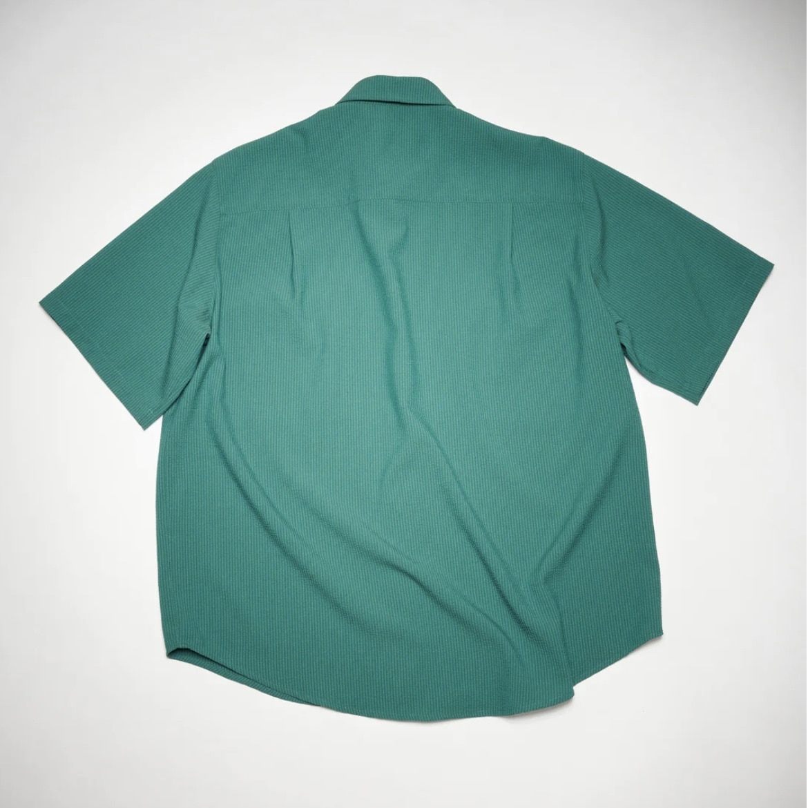 Stockholm Surfboard Club/Seersucker shirt GREEN M