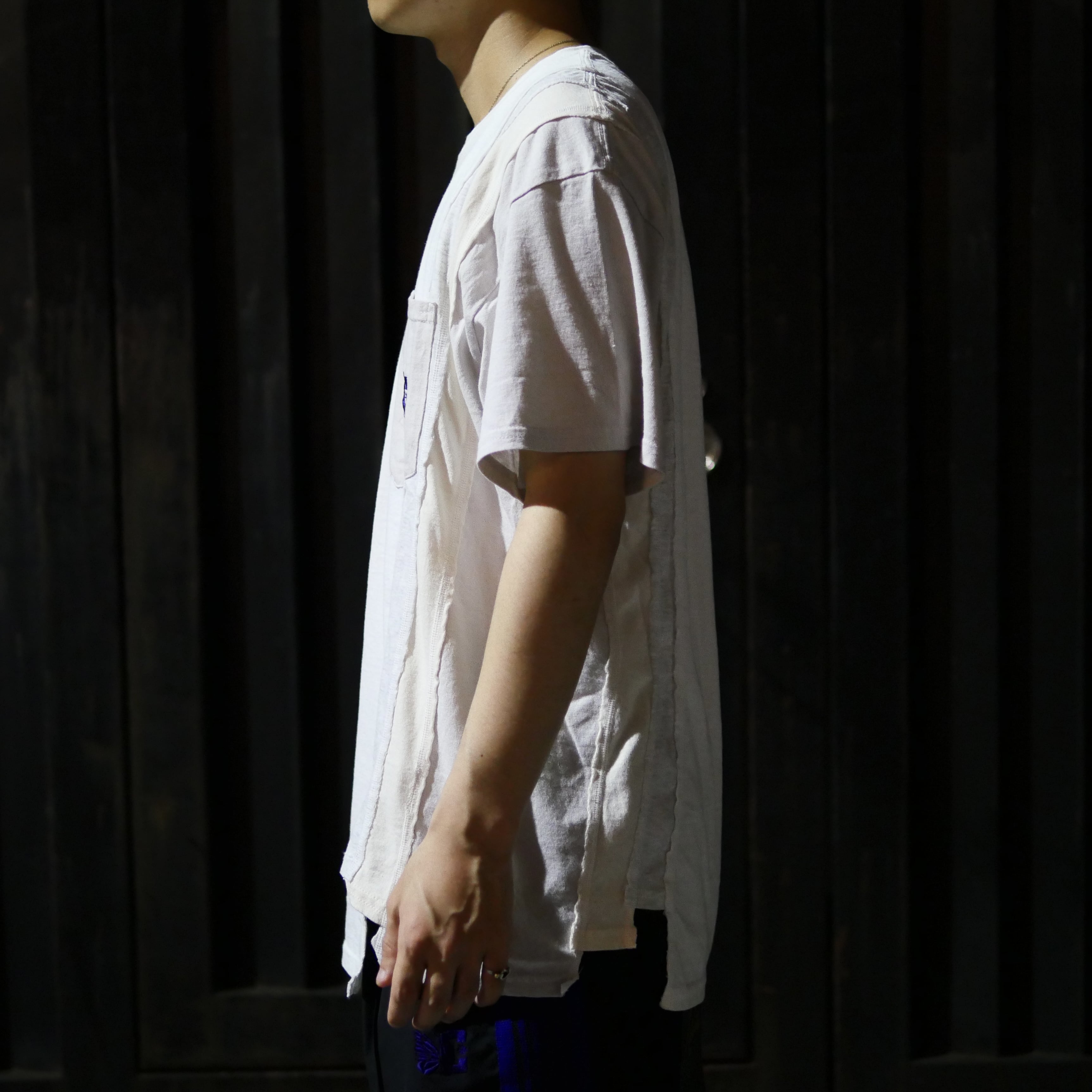 Needles×DC SHOES/7 CUTS S/S TEE - SOLID / FADE(L WHITE)｜ ビーバー