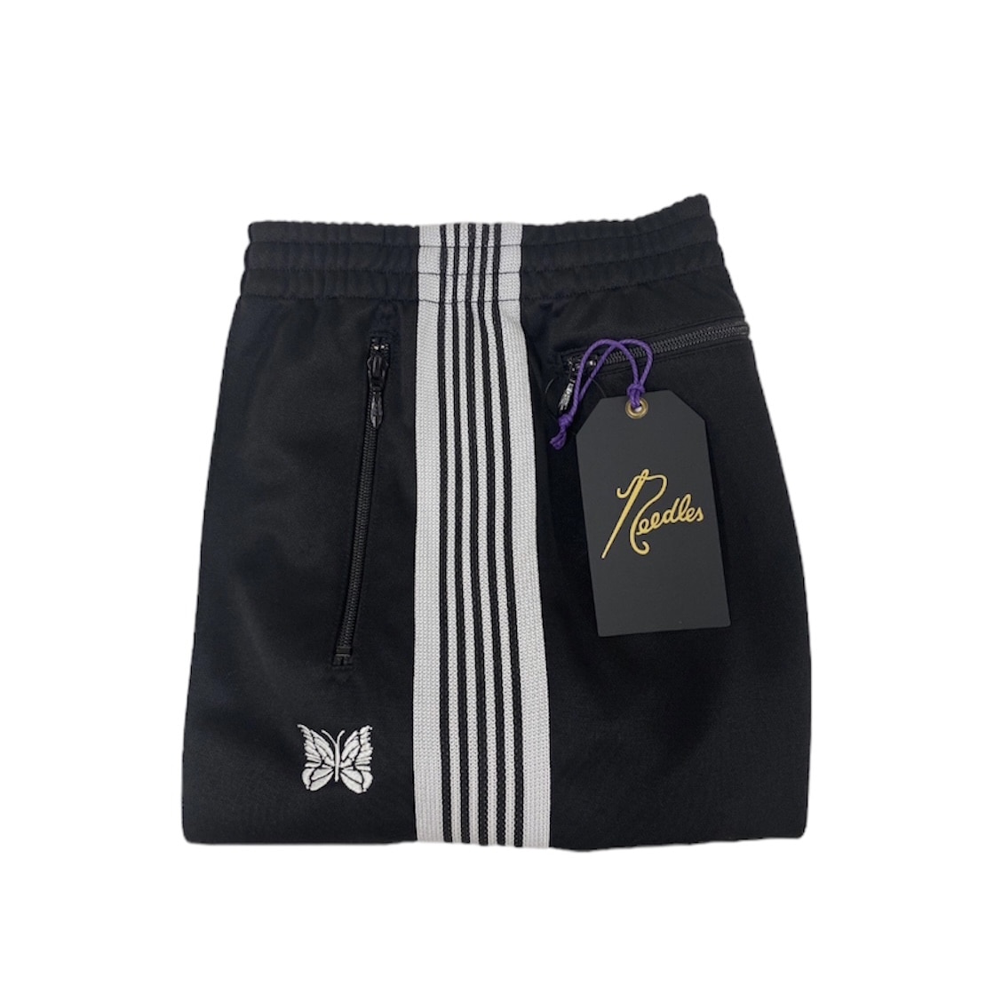 Needles/別注Zipped Track Pant-Poly Smooth.(XS BLACK)｜ ビーバー