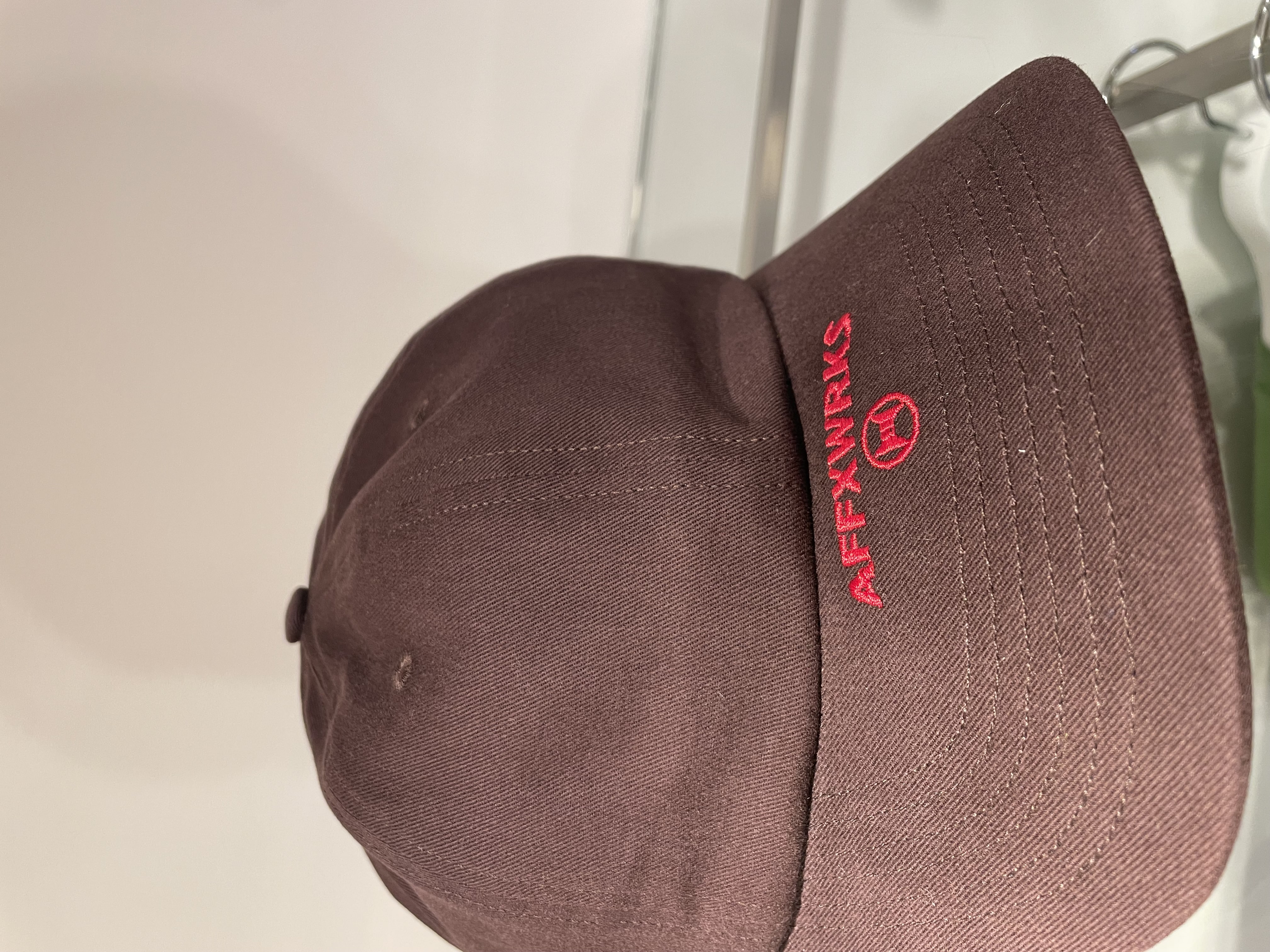 AFFXWRKS/BRIM LOGO CAP BROWN FREE