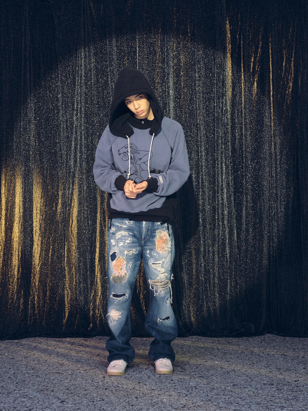 FAF/エフエーエフ/Damage Denim INDIGO 2