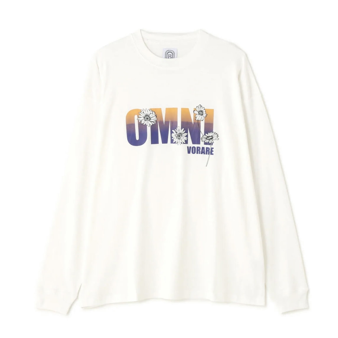 B omnivore/ビーオムニボー OMNI L/S Tee WHITE M