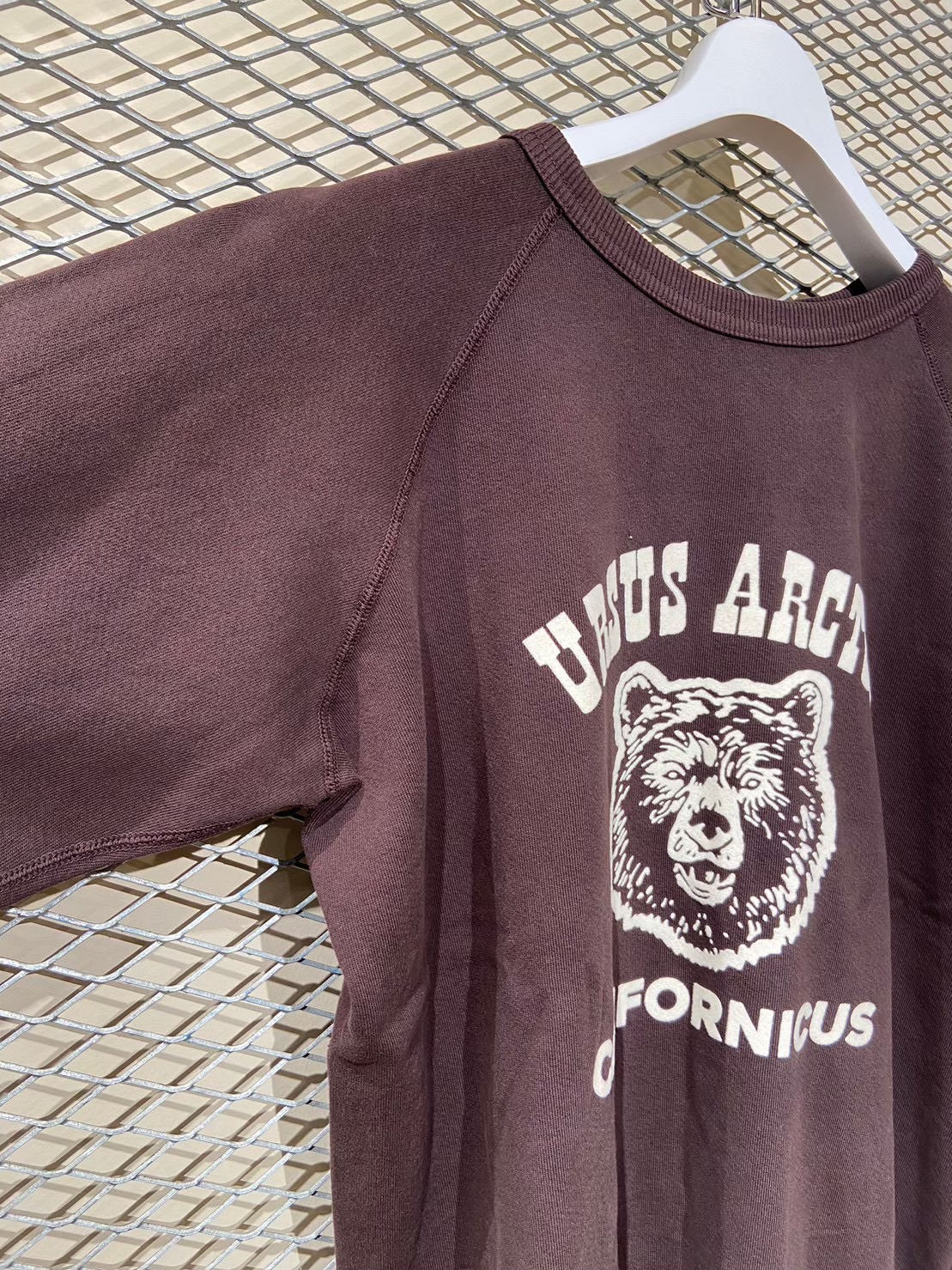 Mixta/ミクスタ　'URSUS ARCTOS' CREW NECK SWEAT RAGRAN Chocolate XS