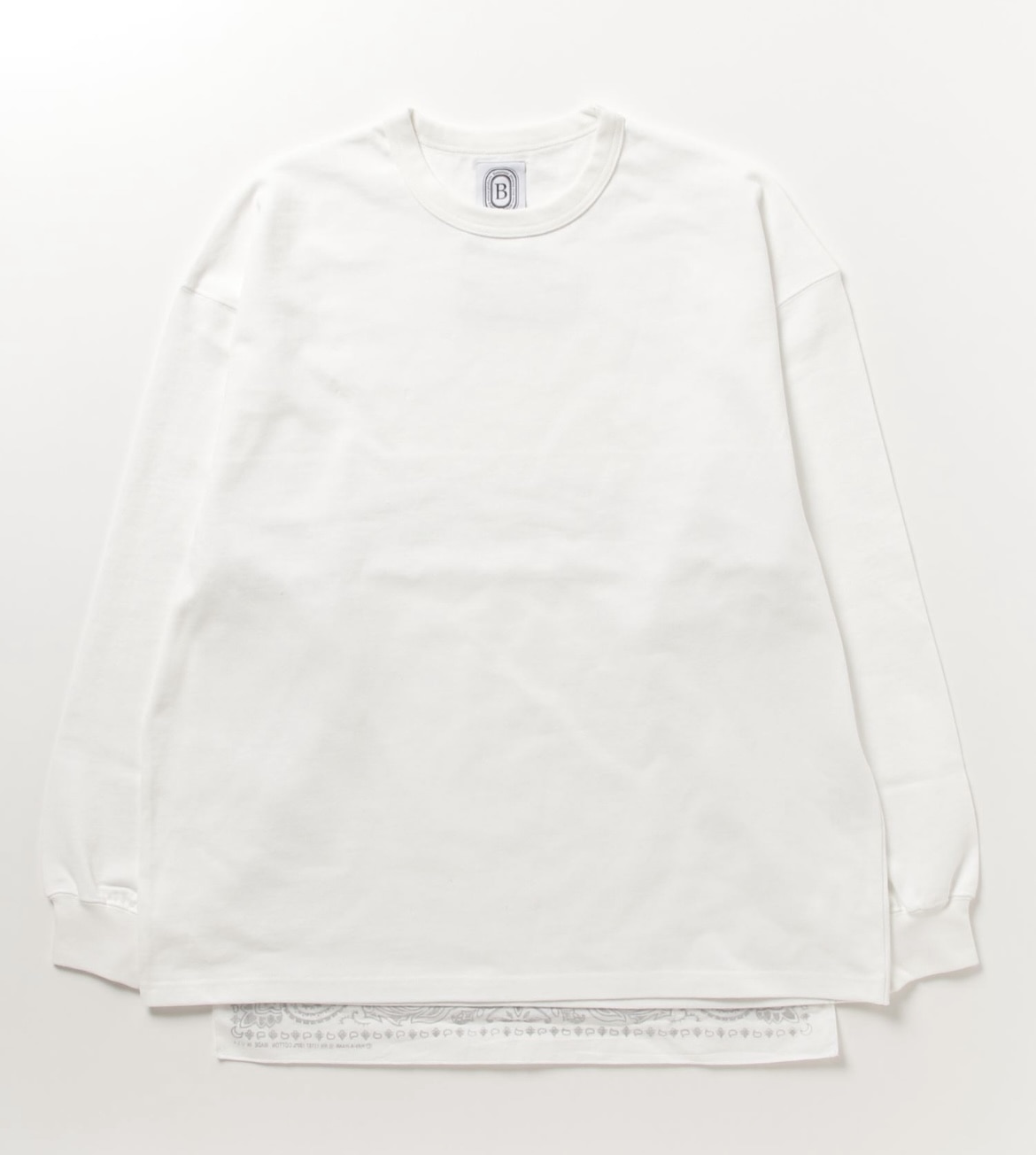 B omnivore/ビーオムニボー  HAV-A-HANK pigment tee ホワイト M