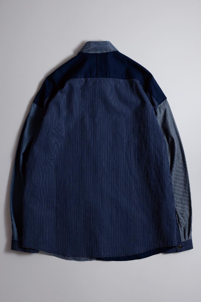 FDMTL(ファンダメンタル)/OBI SHIRT RINSE -24SS- INDIGO 3