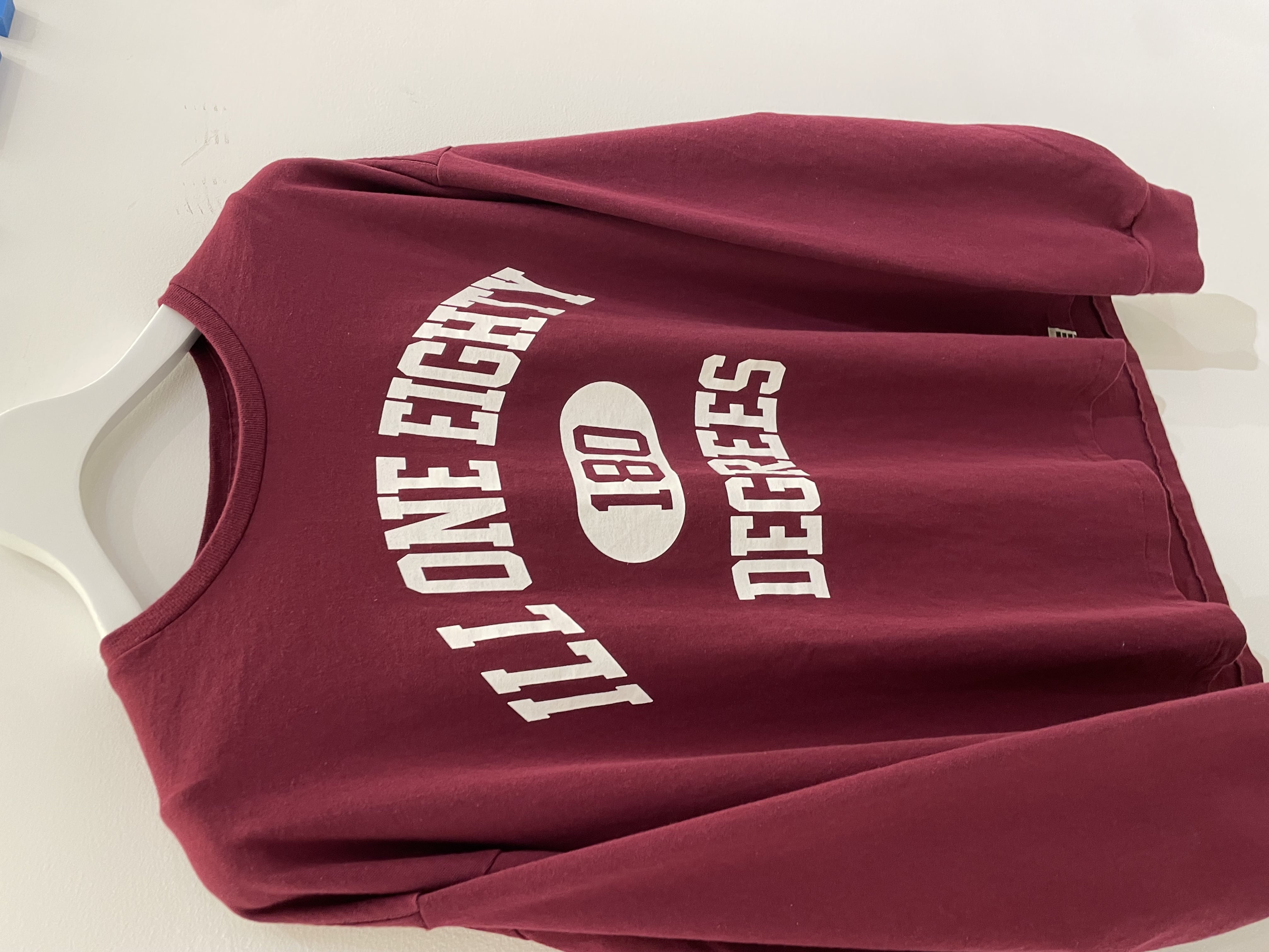 ILL ONE EIGHTY/イルワンエイティ/180 L/S TEEz WINE M