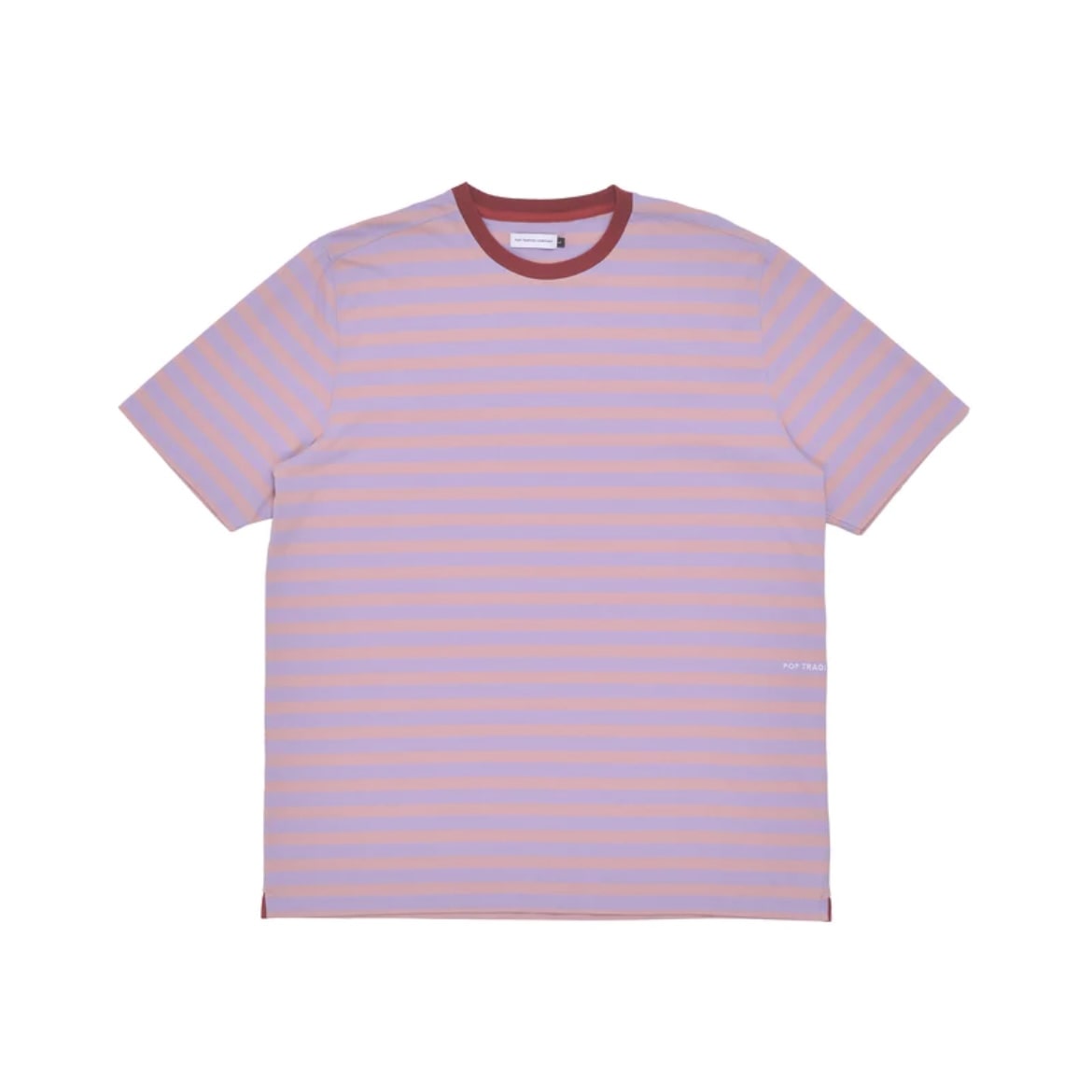 POP TRADING CO/ポップトレーディングカンパニー/Pop Striped Logo T-Shirt PINK M