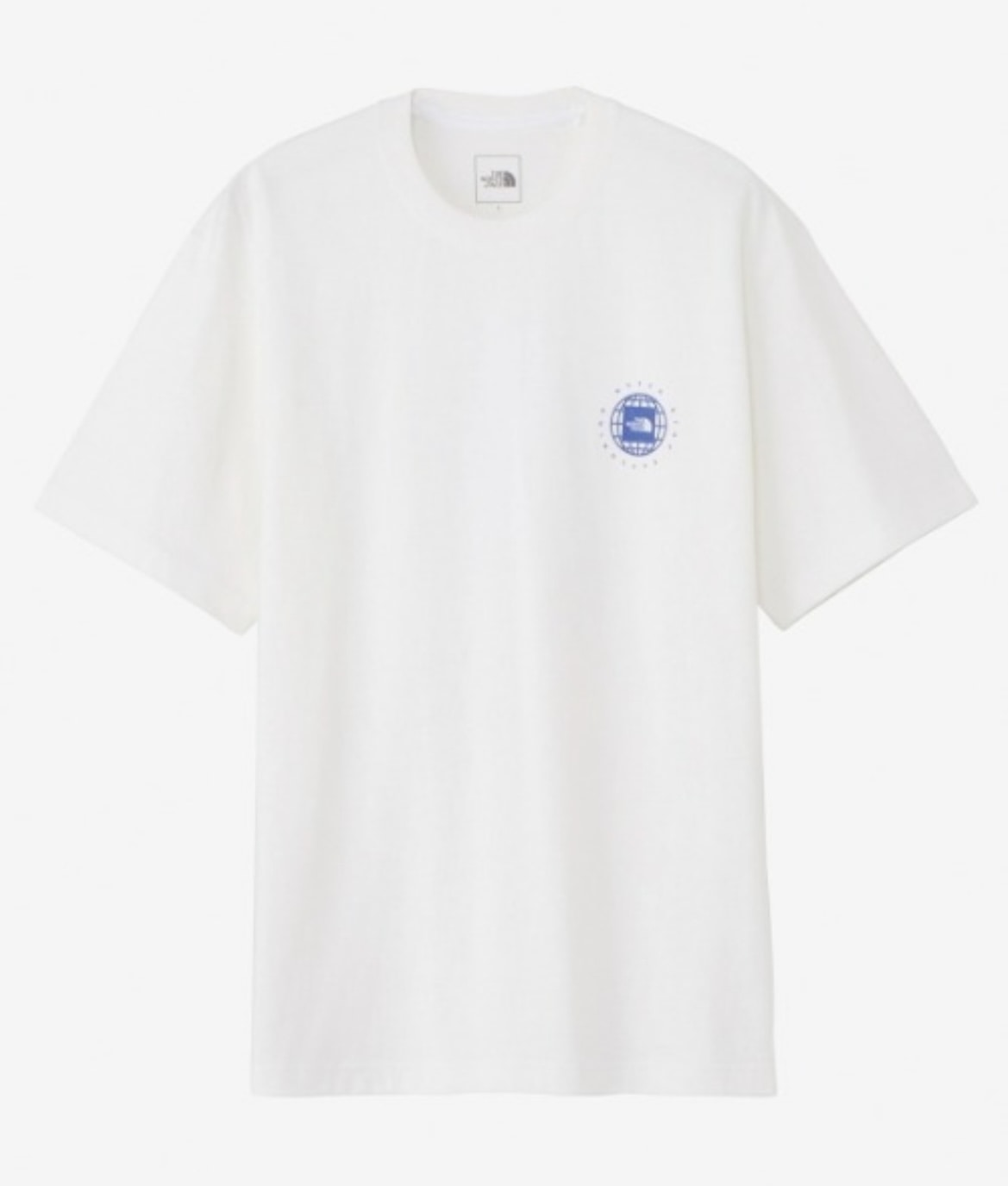 THE NORTH FACE/ザ・ノースフェイス/ S/S GEO Square Logo Tee ショートスリーブジオスクエアロゴティー ホワイト M