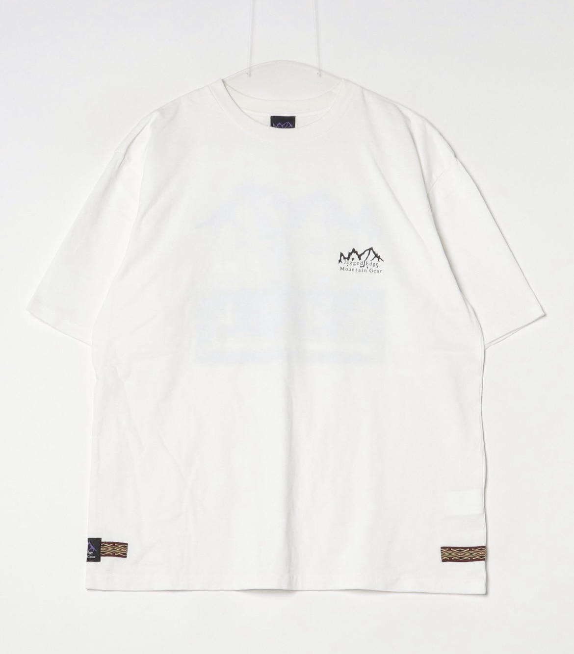 Jagged Edge Mountain Gear/ジャギッドエッジマウンテンギア/　”天風水山” PRINT S/S TEE WHITE M