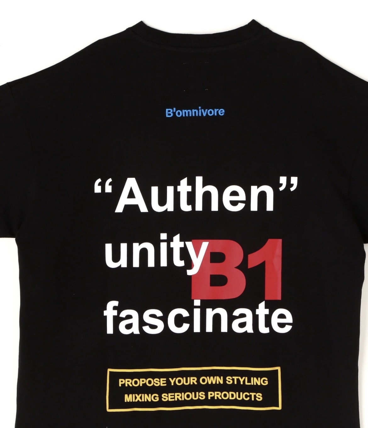 B omnivore/ビーオムニボー B1 S/S TEE ブラック M