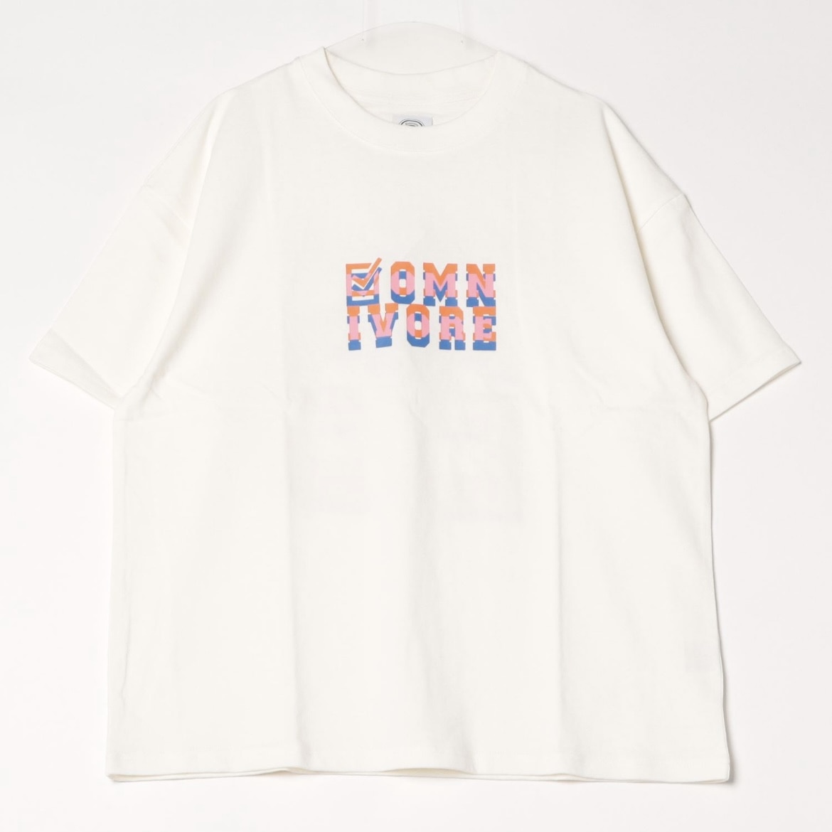 B omnivore/ビーオムニボー NUMBER S/S TEE ホワイト M
