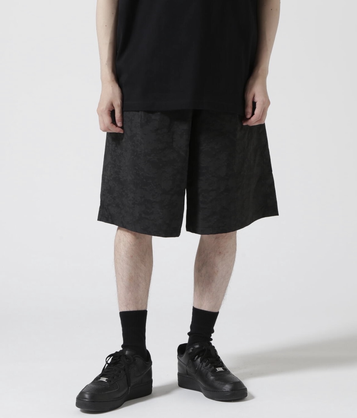 BURLAP OUTFITTER/バーラップアウトフィッター/別注TRACK JAM  ショーツ ブラック M