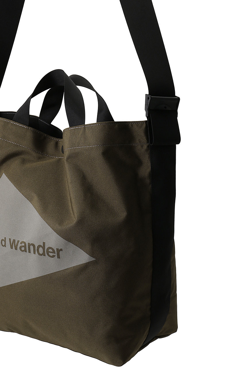 and wander/アンドワンダー/recycle OX tote bag khaki F(25L)