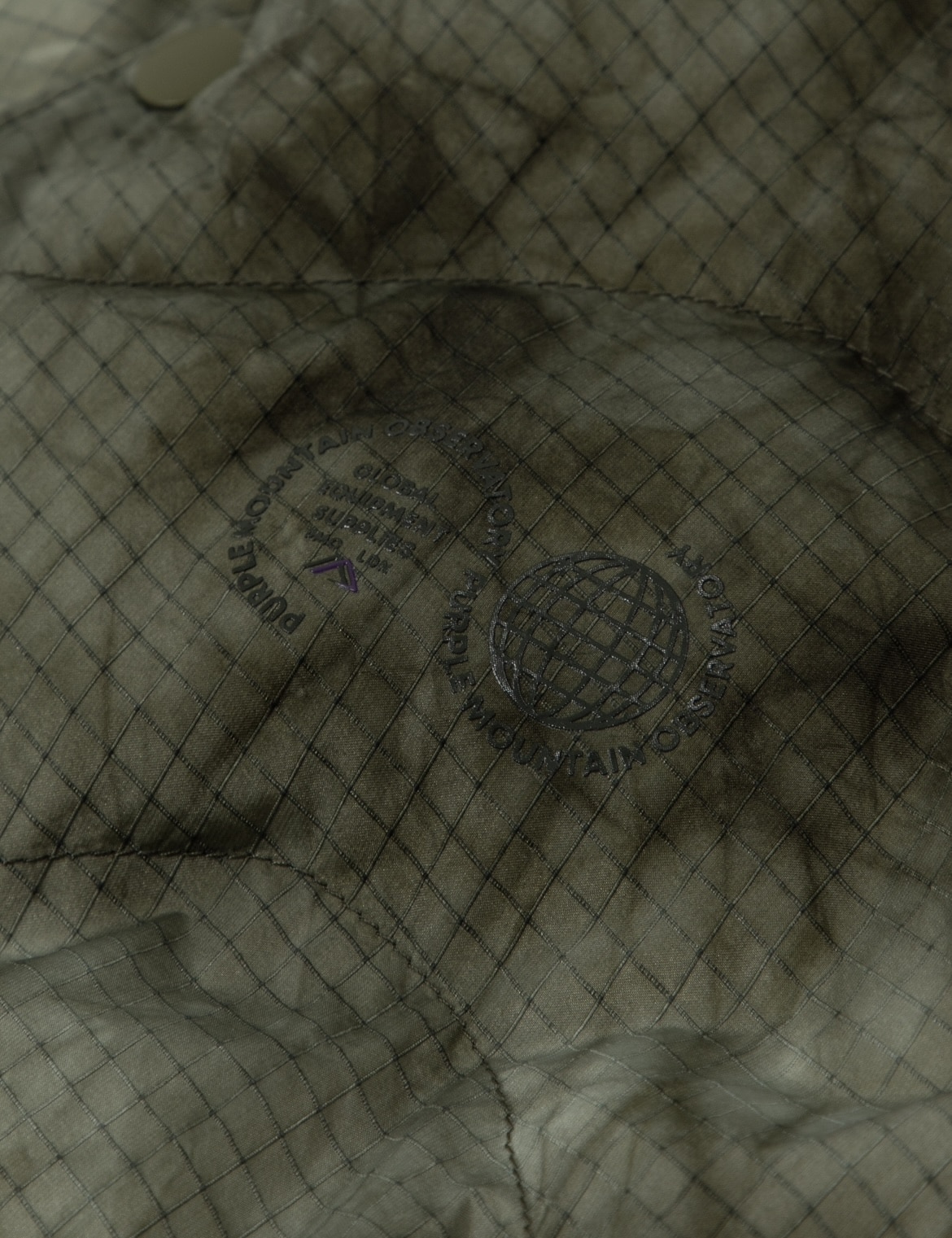 PURPLE MOUNTAIN OBSERVATORY/パープルマウンテンオブザーバトリー/WAVES TIE DYE VEST KHAKI M