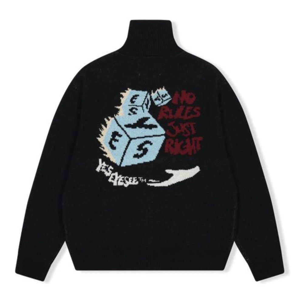 YESEYESEE/イエスアイシー/Y.E.S Dice Full Zip-up Knit