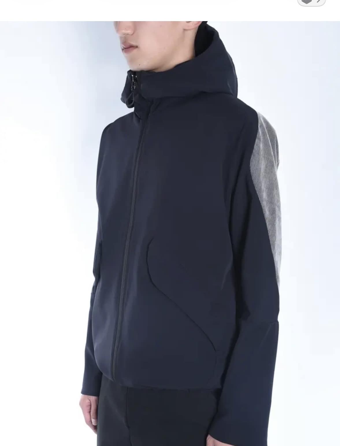 ryaw/リャウ/TACTILE SHELL JACKET BLACK 1