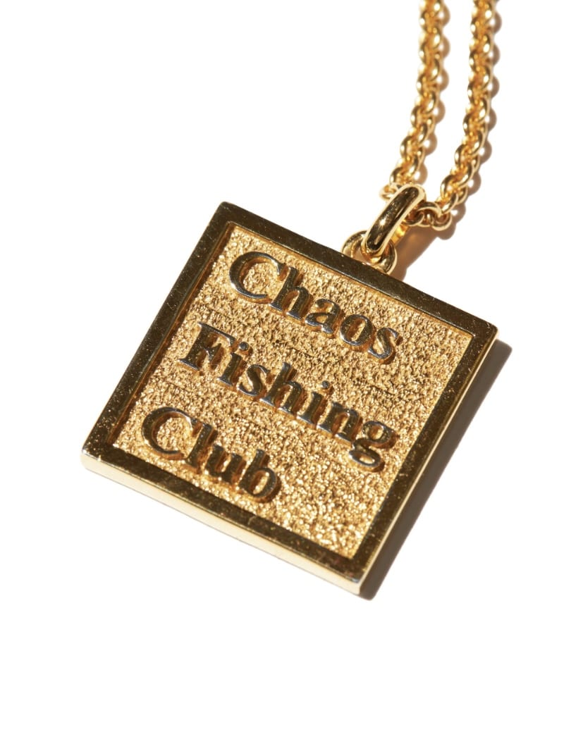 CHAOS FISHING CLUB/カオスフィッシングクラブ/ LOGO NECKLACE SILVER GOLD FREE