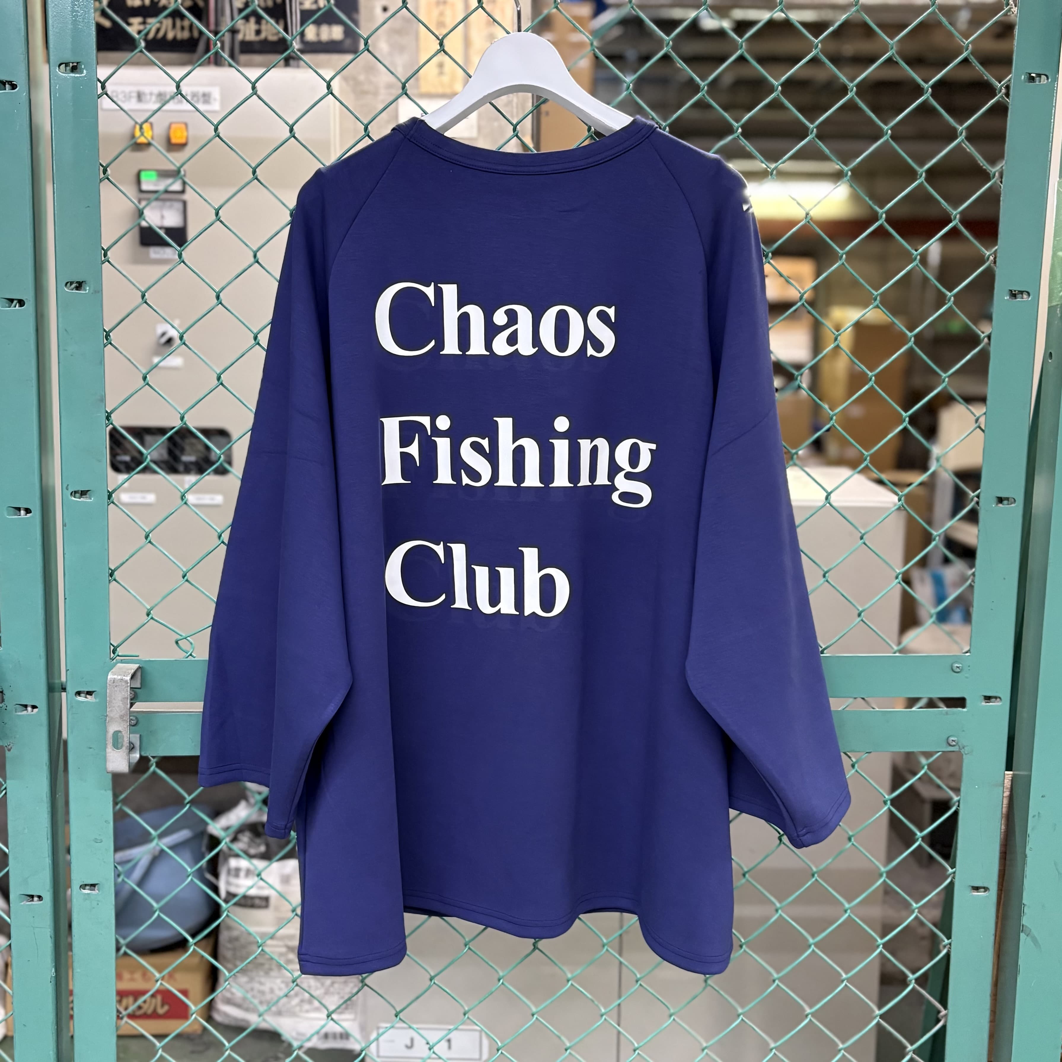 CHAOS FISHING CLUB/カオスフィッシングクラブ/EX LOGO RAGLAN BLUE M