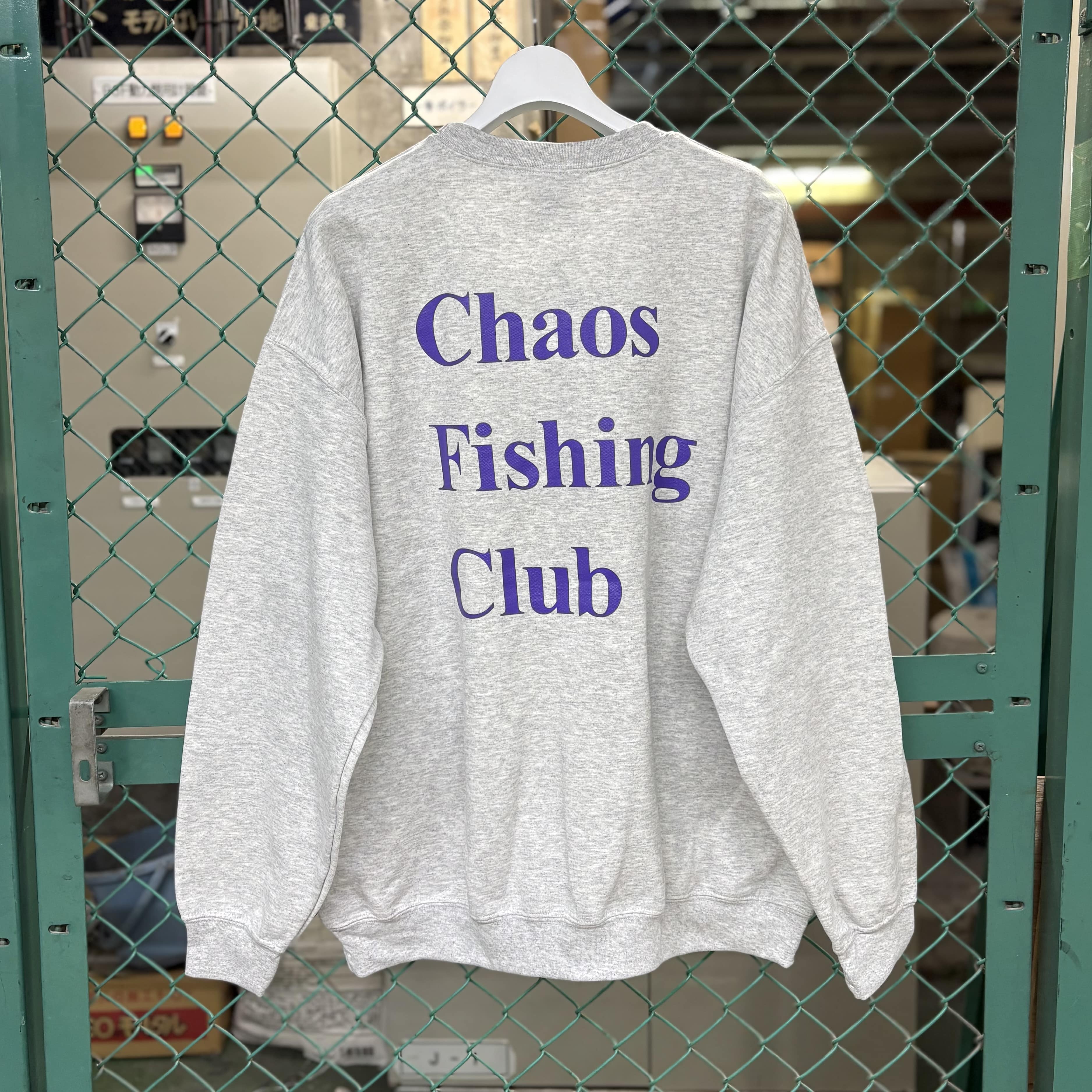 CHAOS FISHING CLUB/カオスフィッシングクラブ/EX LOGO SWEAT CREW GRAY M