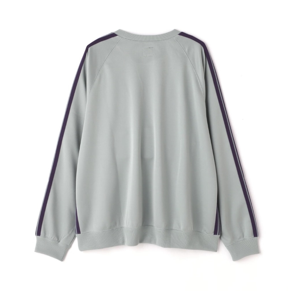 NEEDLES/ニードルズ/TRACK CREW NECK SHIRT - POLY SMOOTH-25SS- SAXE BLUE トラッククルーネック SAX L
