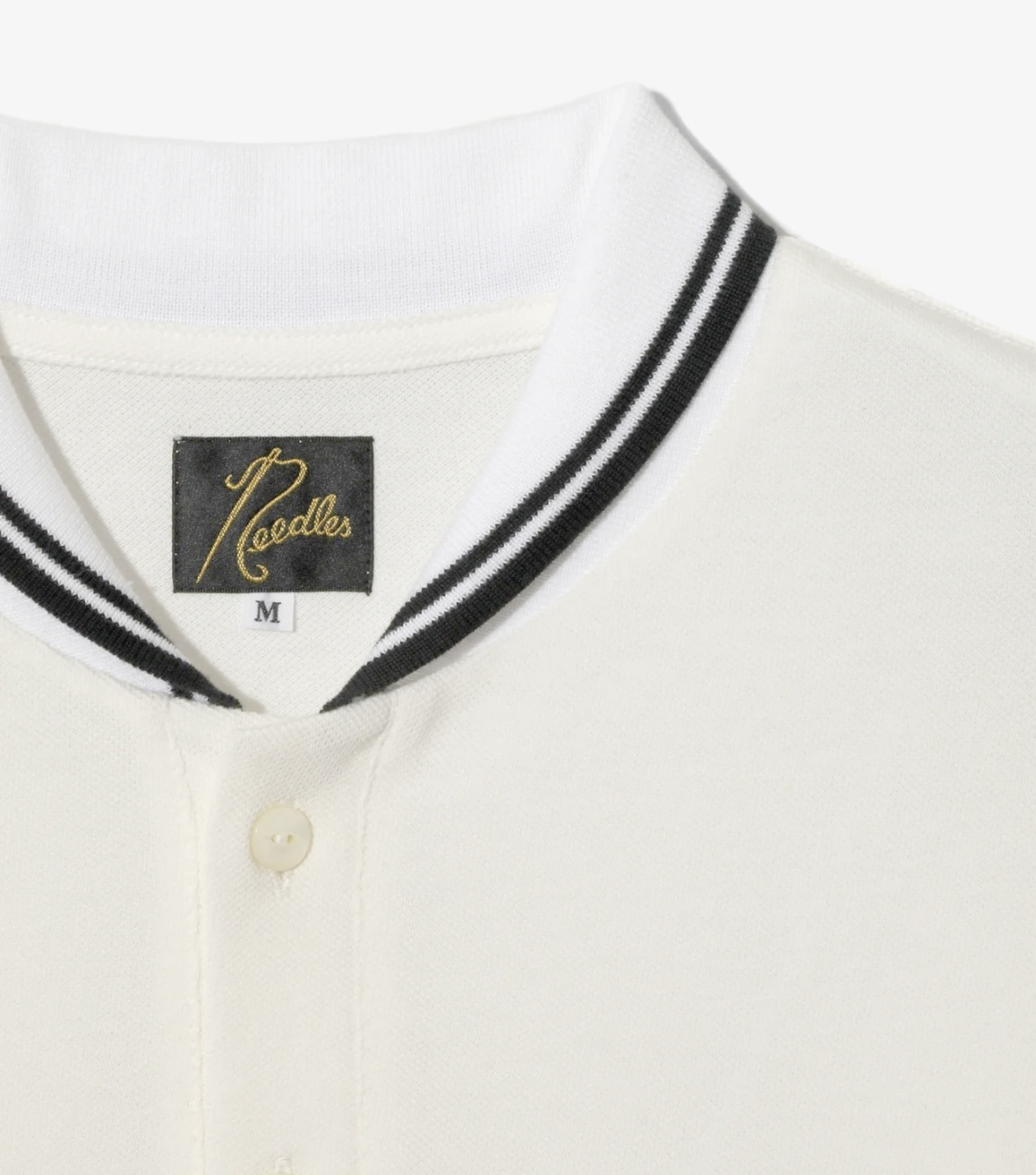 NEEDLES/ニードルズ/SHAWL COLLAR S/S POLO - COTTON PIQUE-25SS-　ポロシャツ WHITE S