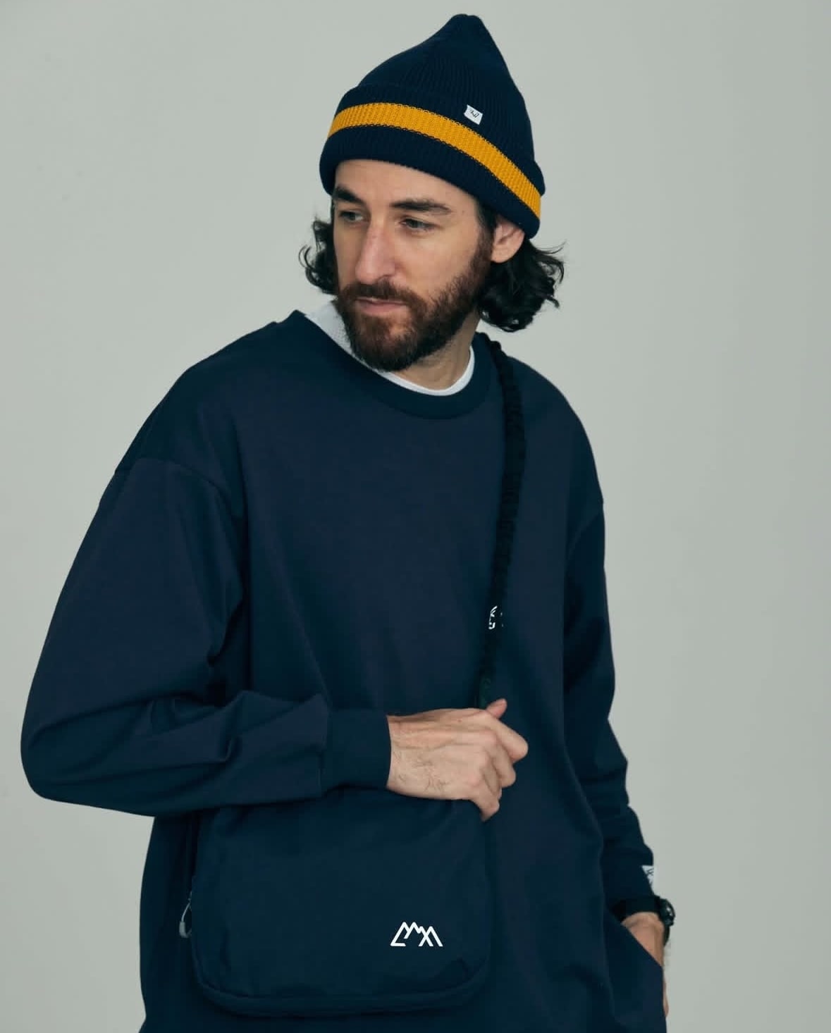 CMF OUTDOOR GARMENT/シーエムエフアウトドアガーメント/KNIT CAP NAVY Free
