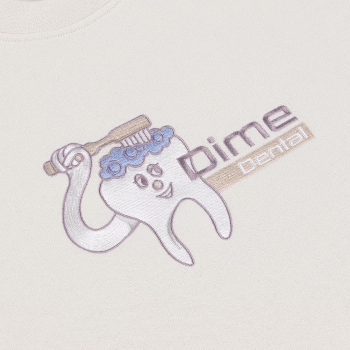 Dime/ダイム/DENTAL CARE CREWNECK NATURAL M