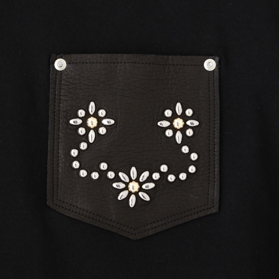 Schott/ショット/DEER STUDS T-SHIRT FLOWER/ディア スタッヅ Tシャツ フラワー ブラック M