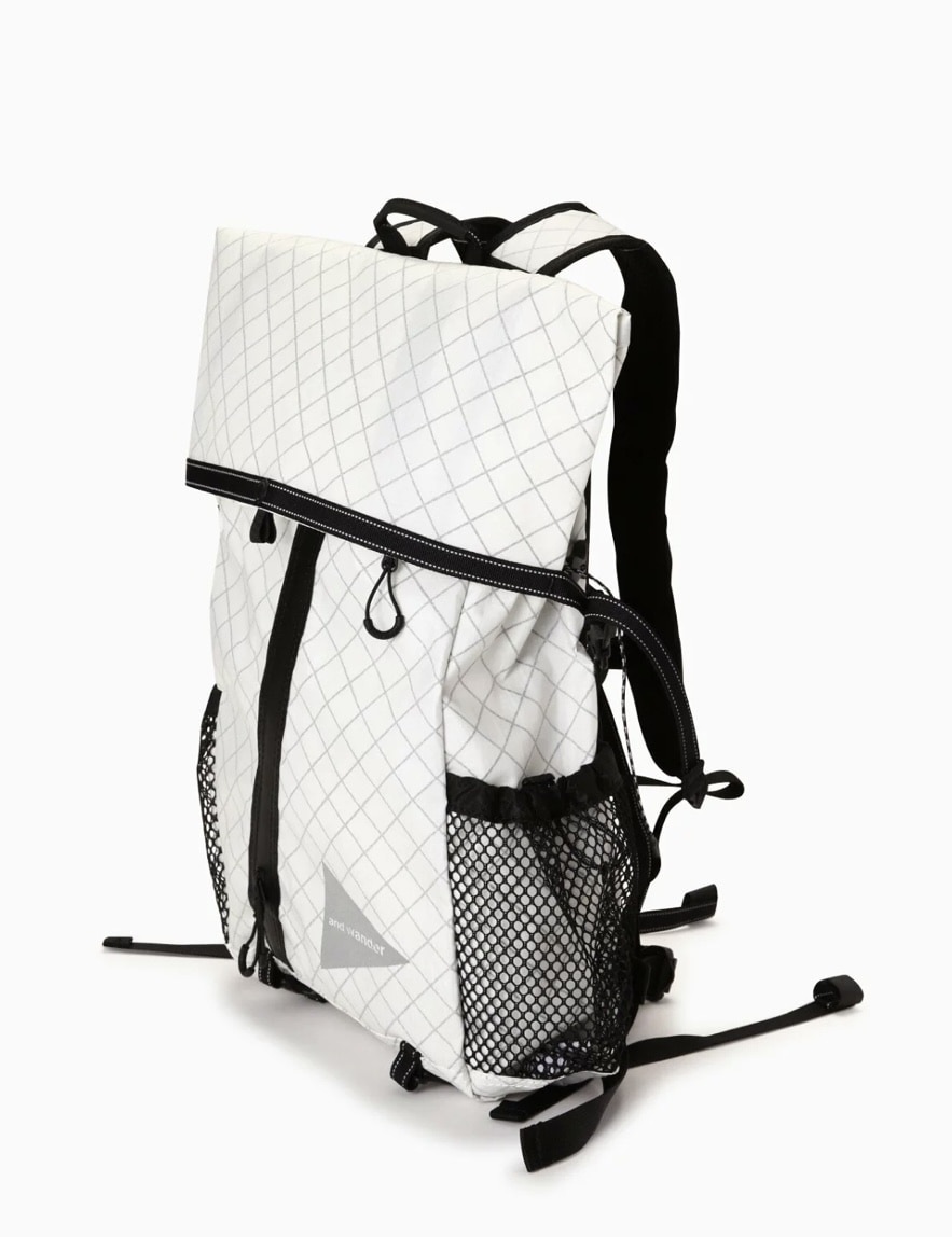 and wander/アンドワンダー/ECOPAK 18L backpack WHITE FREE