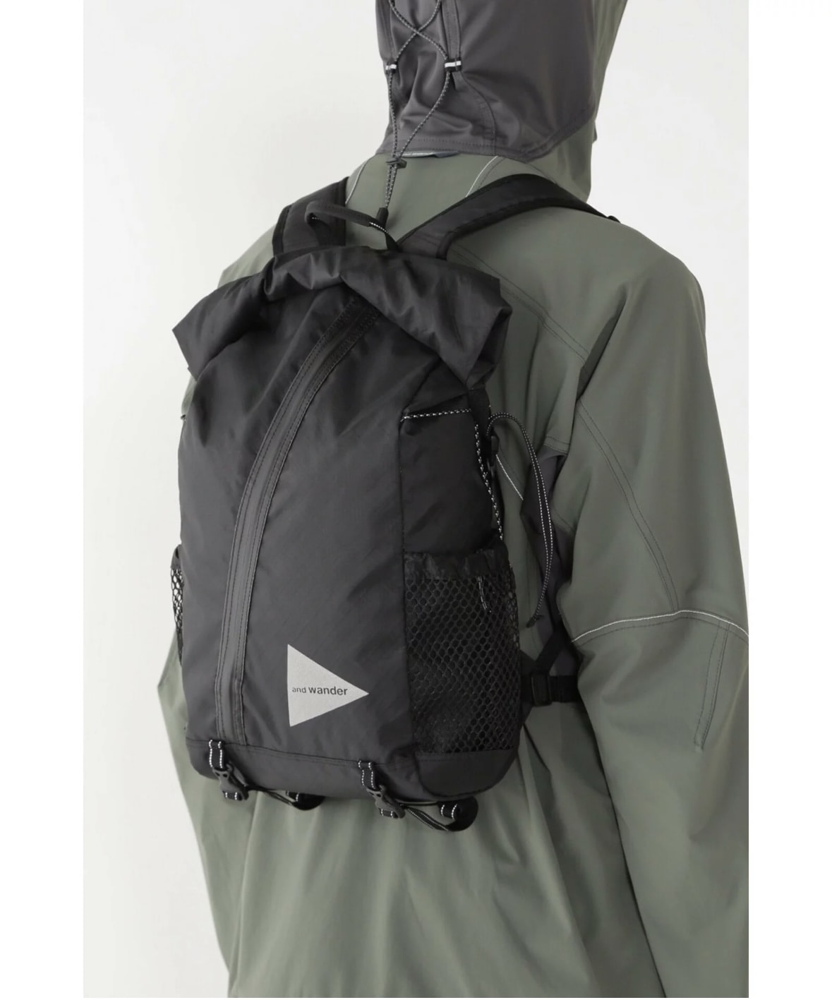 and wander/アンドワンダー/ECOPAK 18L backpack BLACK FREE