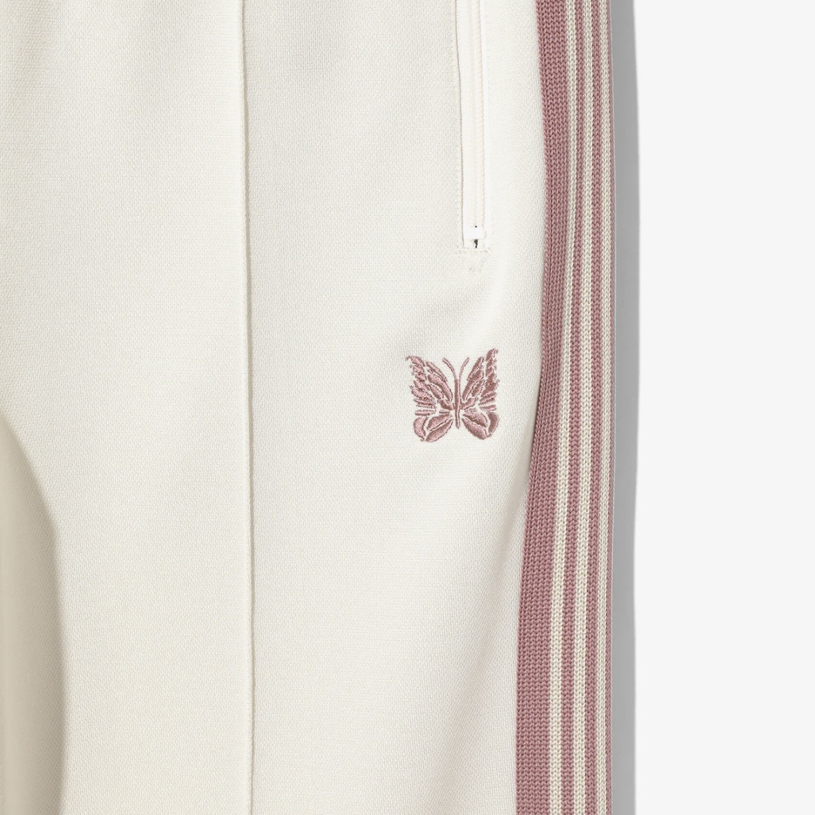 Needles/ニードルズ/TRACK PANT - POLY SMOOTH-25SS- IVORY トラックパンツ　ストレート IVORY XS