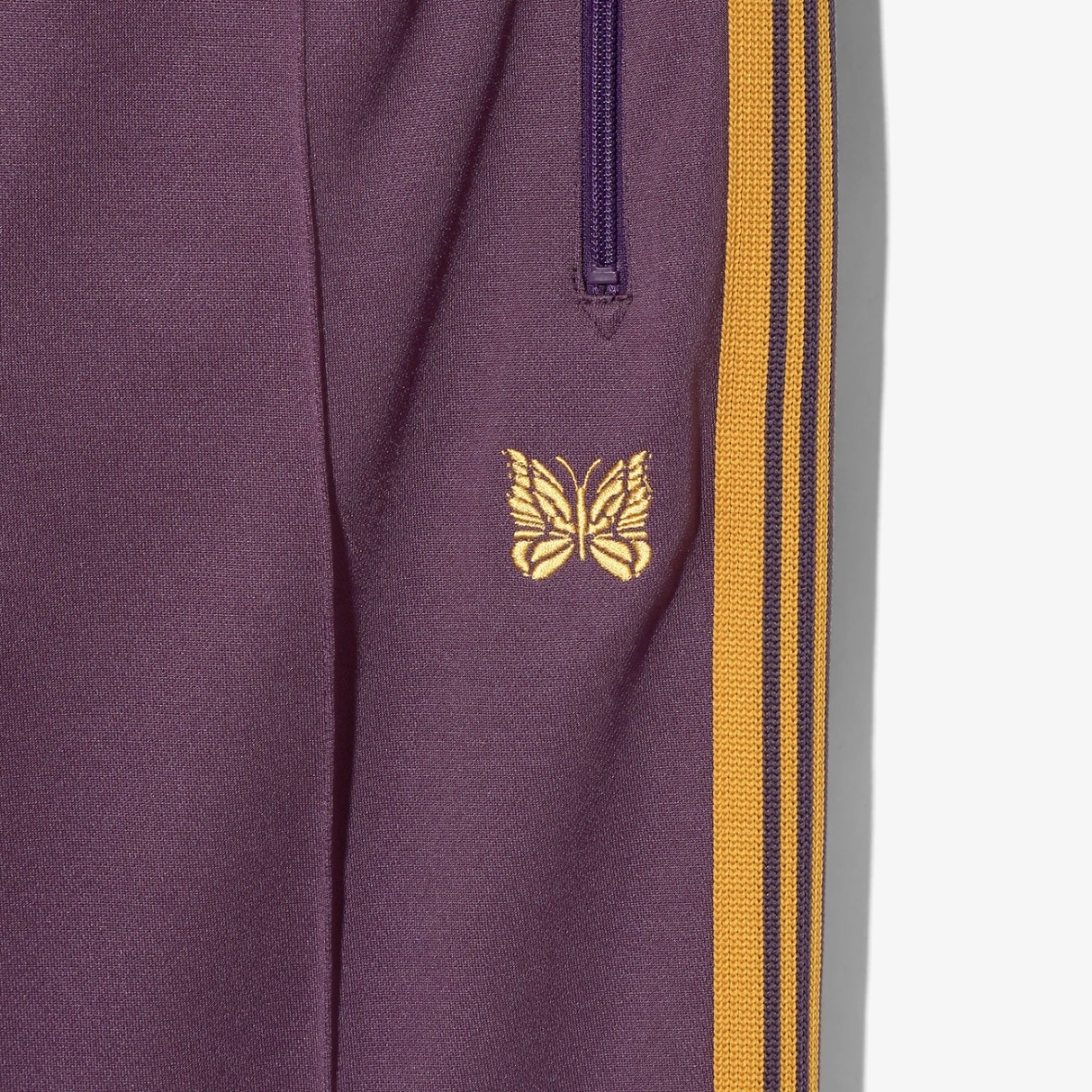 Needles/ニードルズ/TRACK PANT - POLY SMOOTH-25SS- PURPLE トラックパンツ　ストレート PURPLE XS