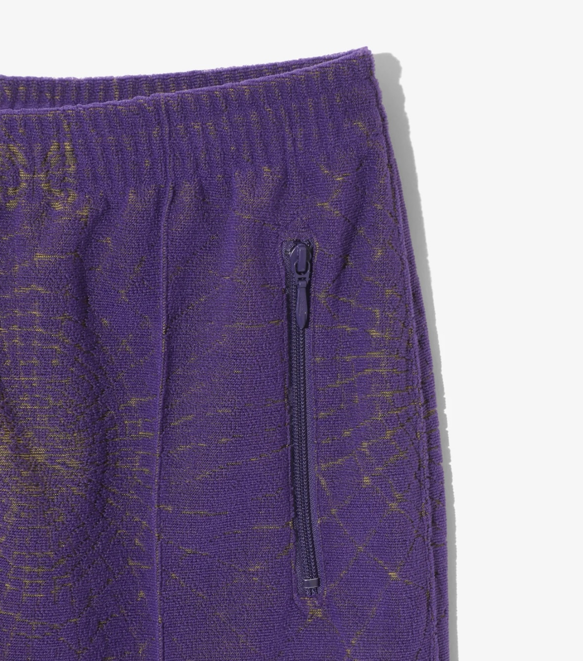 Needles/ニードルズ/TRACK PANT - PILE JACQUARD / SPIDER WEB スパイダーウェブ PURPLE XS