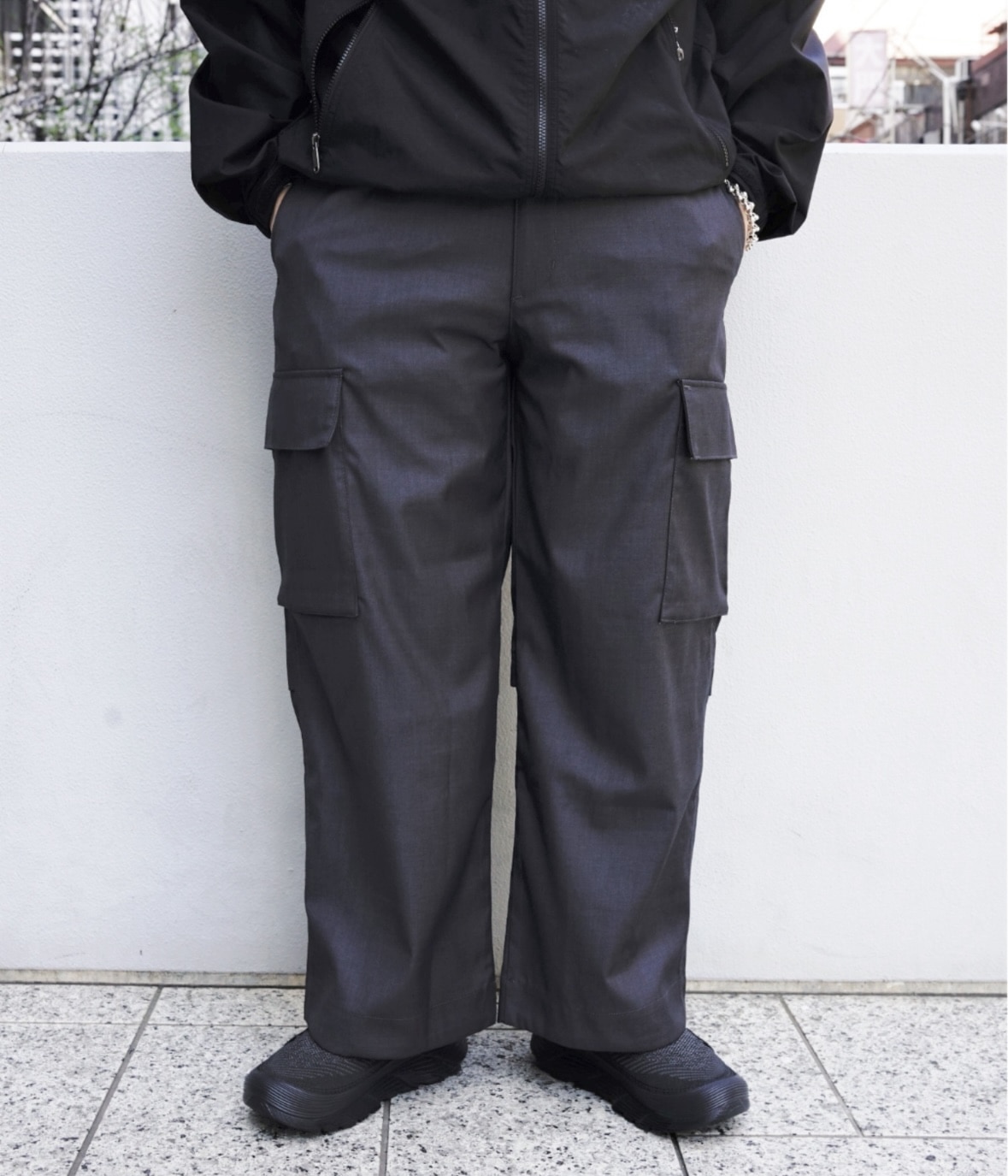 B omnivore/ビーオムニボー/TR CARGO PANTS カーゴスラックス GRAY S
